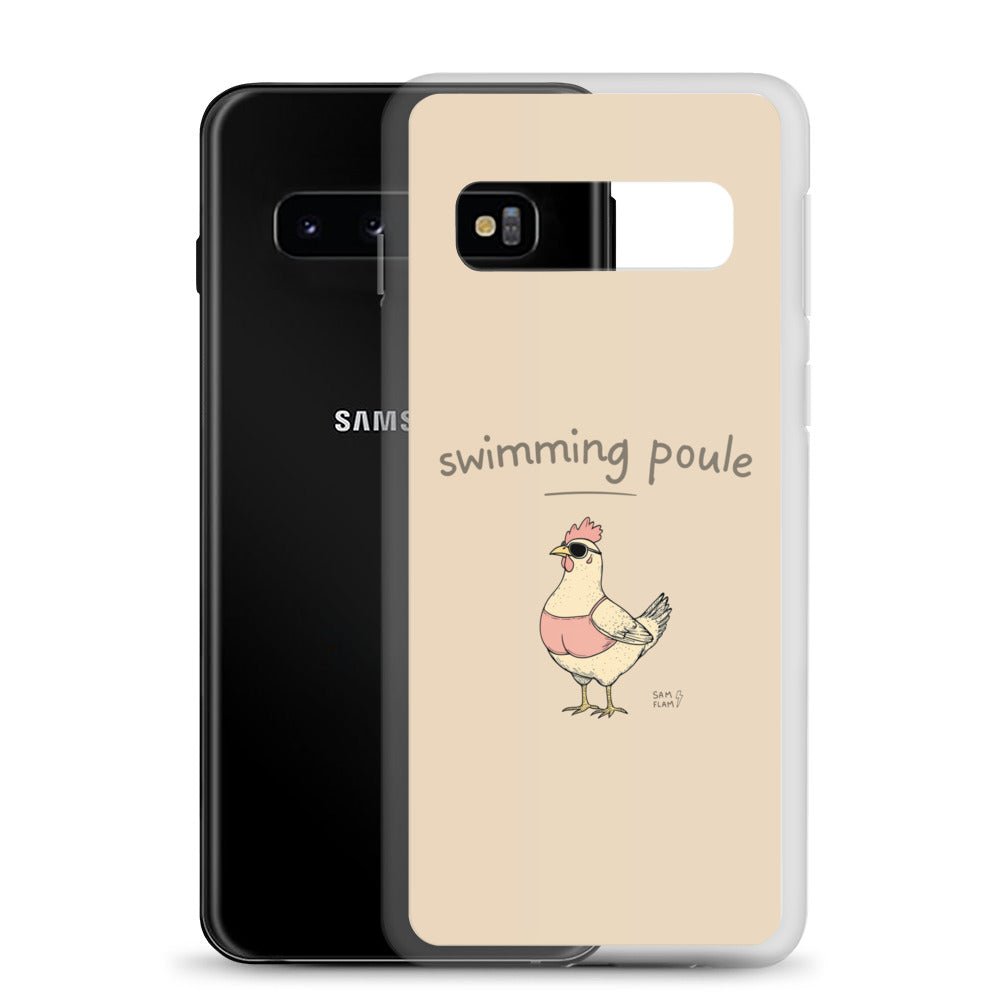Clear Case for Samsung® "Swimming poule" - Sam Flam