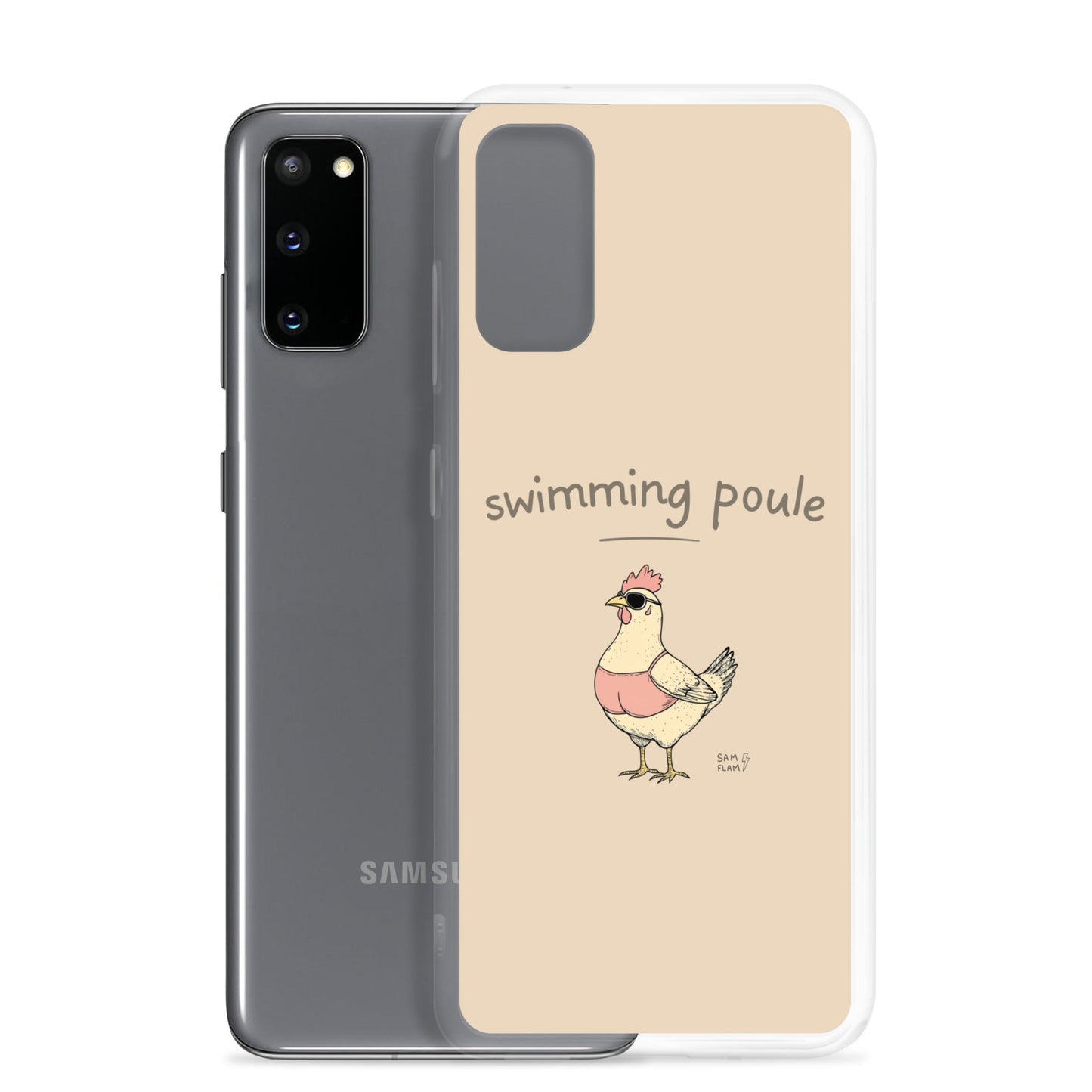Clear Case for Samsung® "Swimming poule" - Sam Flam