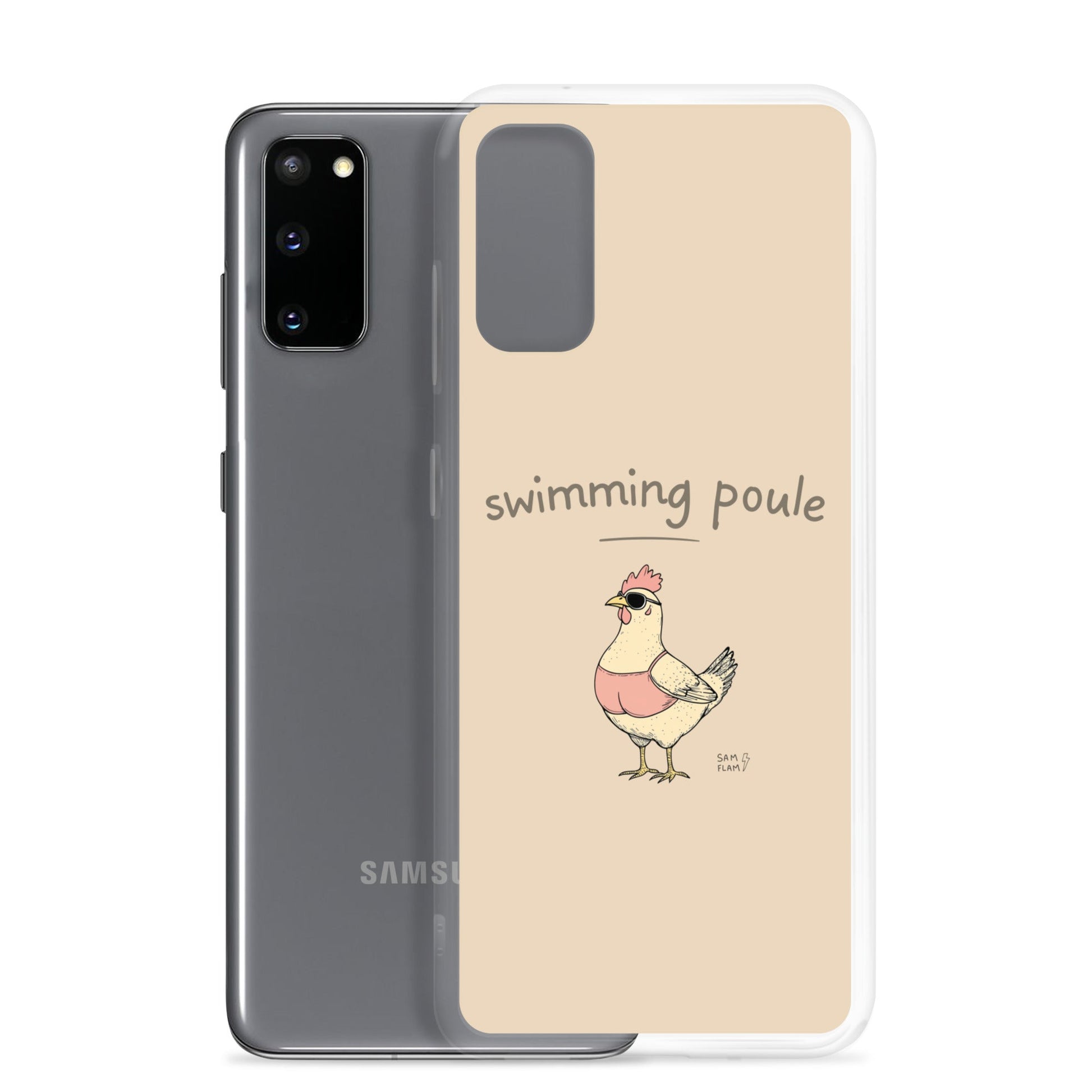 Clear Case for Samsung® "Swimming poule" - Sam Flam