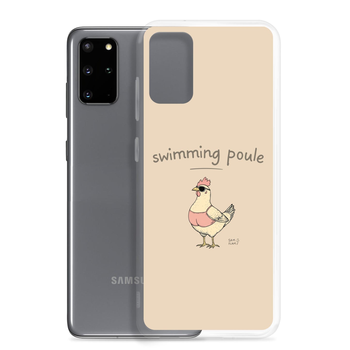 Clear Case for Samsung® "Swimming poule" - Sam Flam