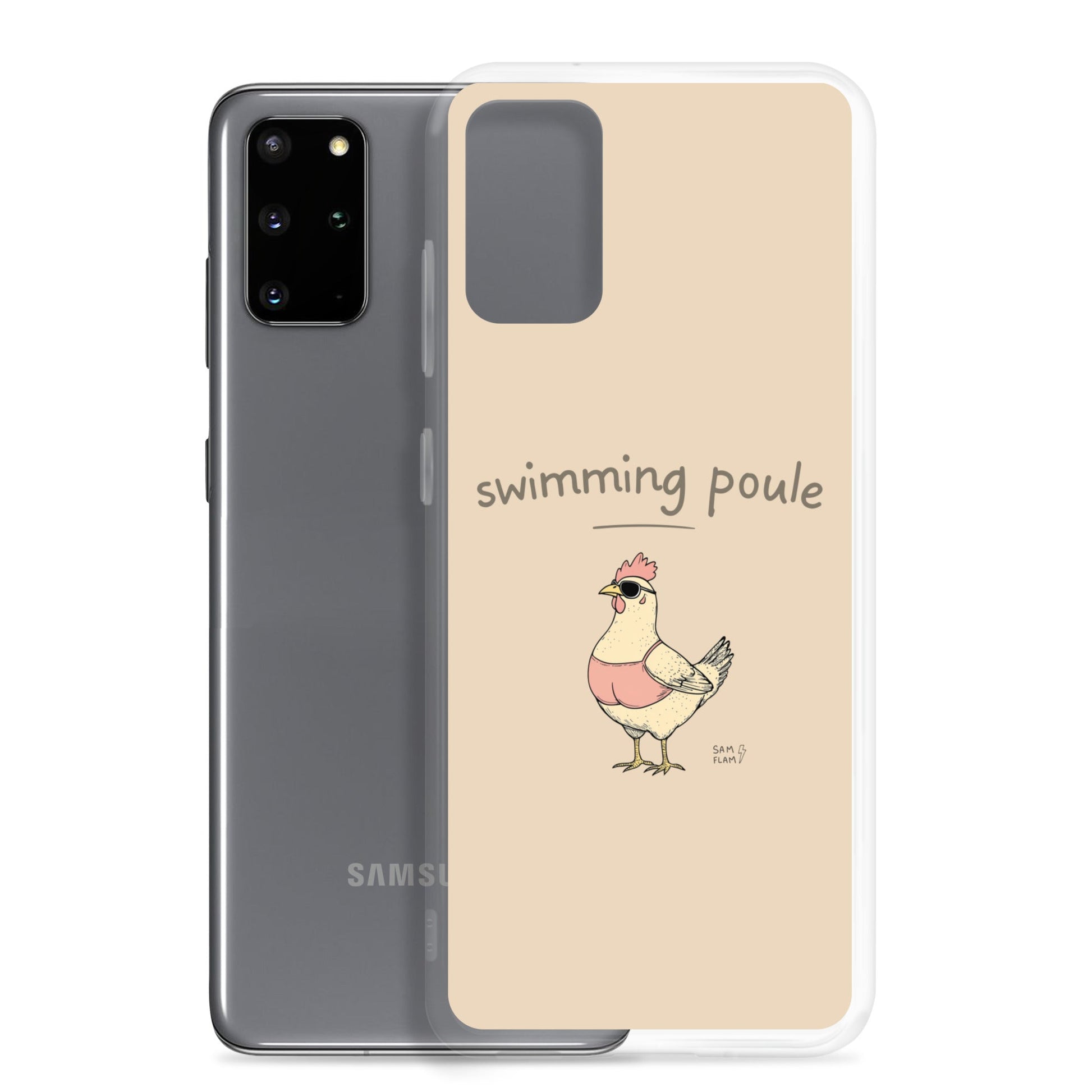Clear Case for Samsung® "Swimming poule" - Sam Flam