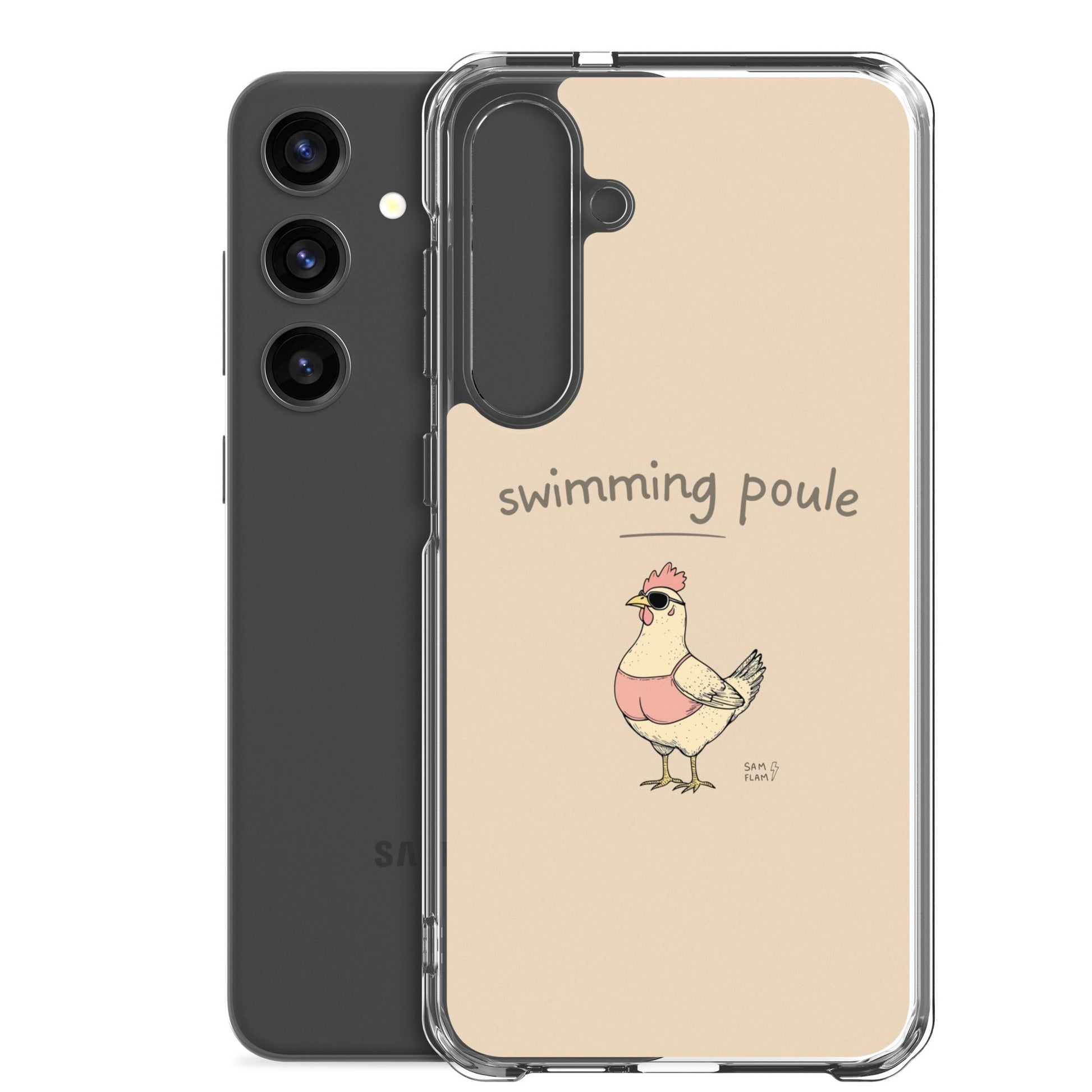 Clear Case for Samsung® "Swimming poule" - Sam Flam