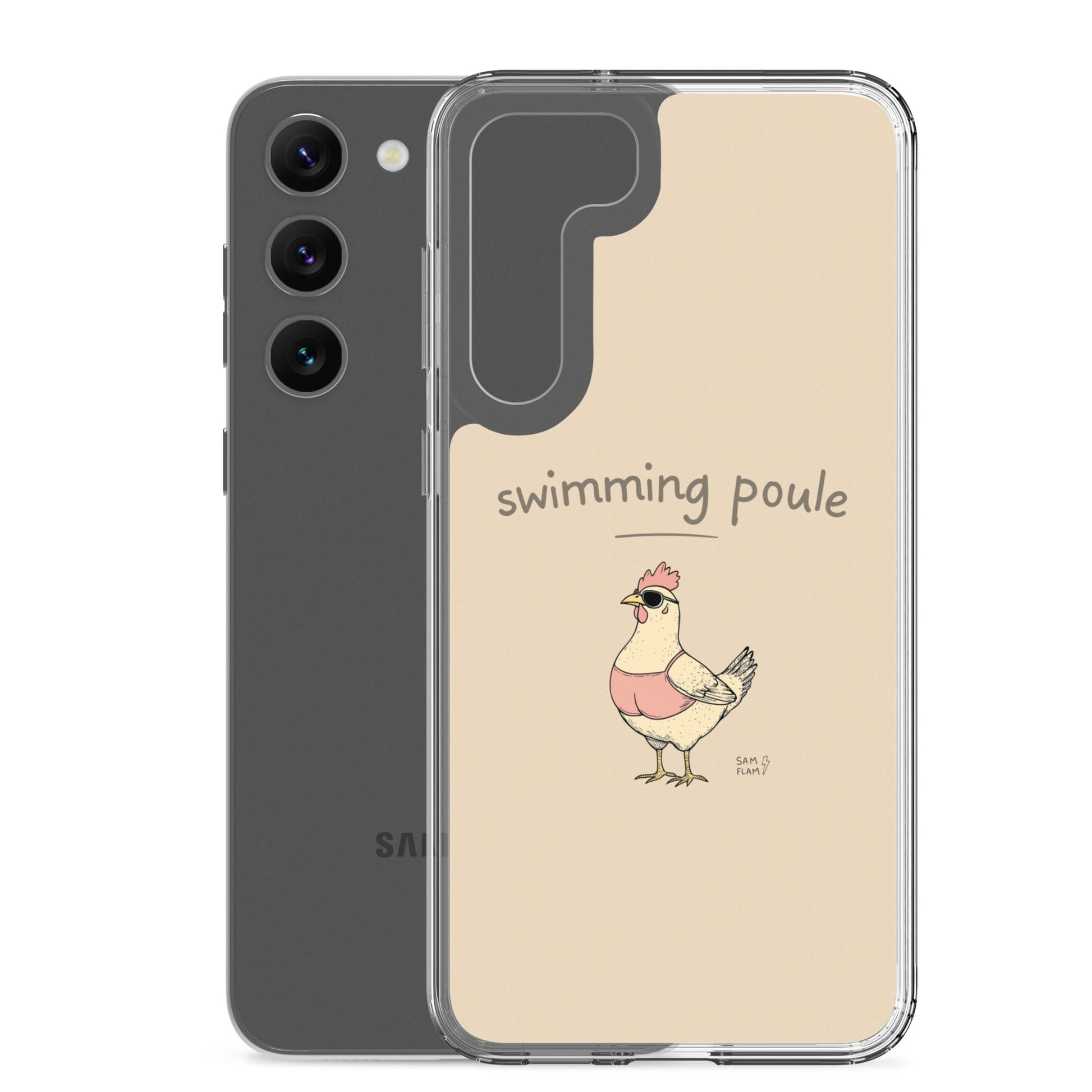 Clear Case for Samsung® "Swimming poule" - Sam Flam
