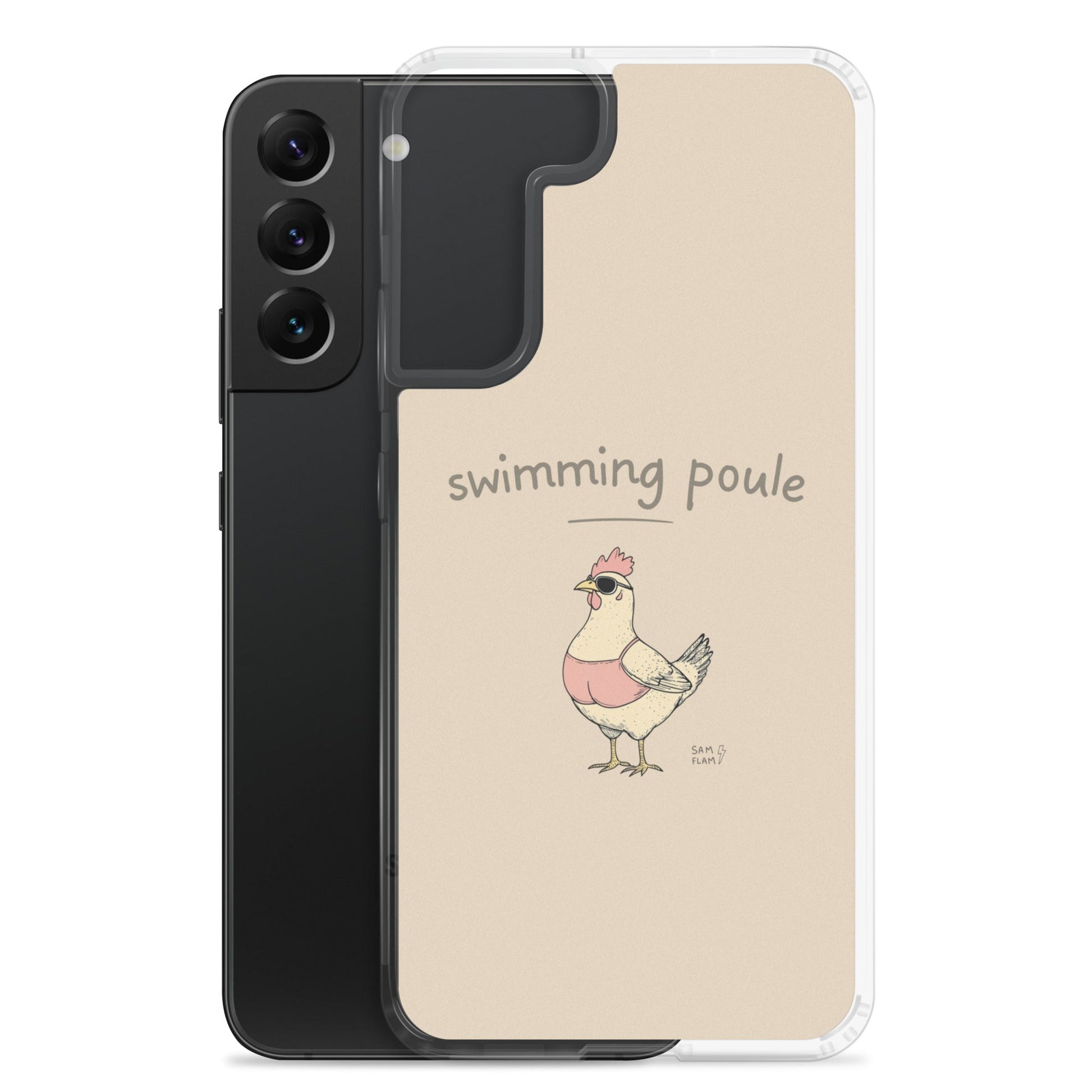 Clear Case for Samsung® "Swimming poule" - Sam Flam