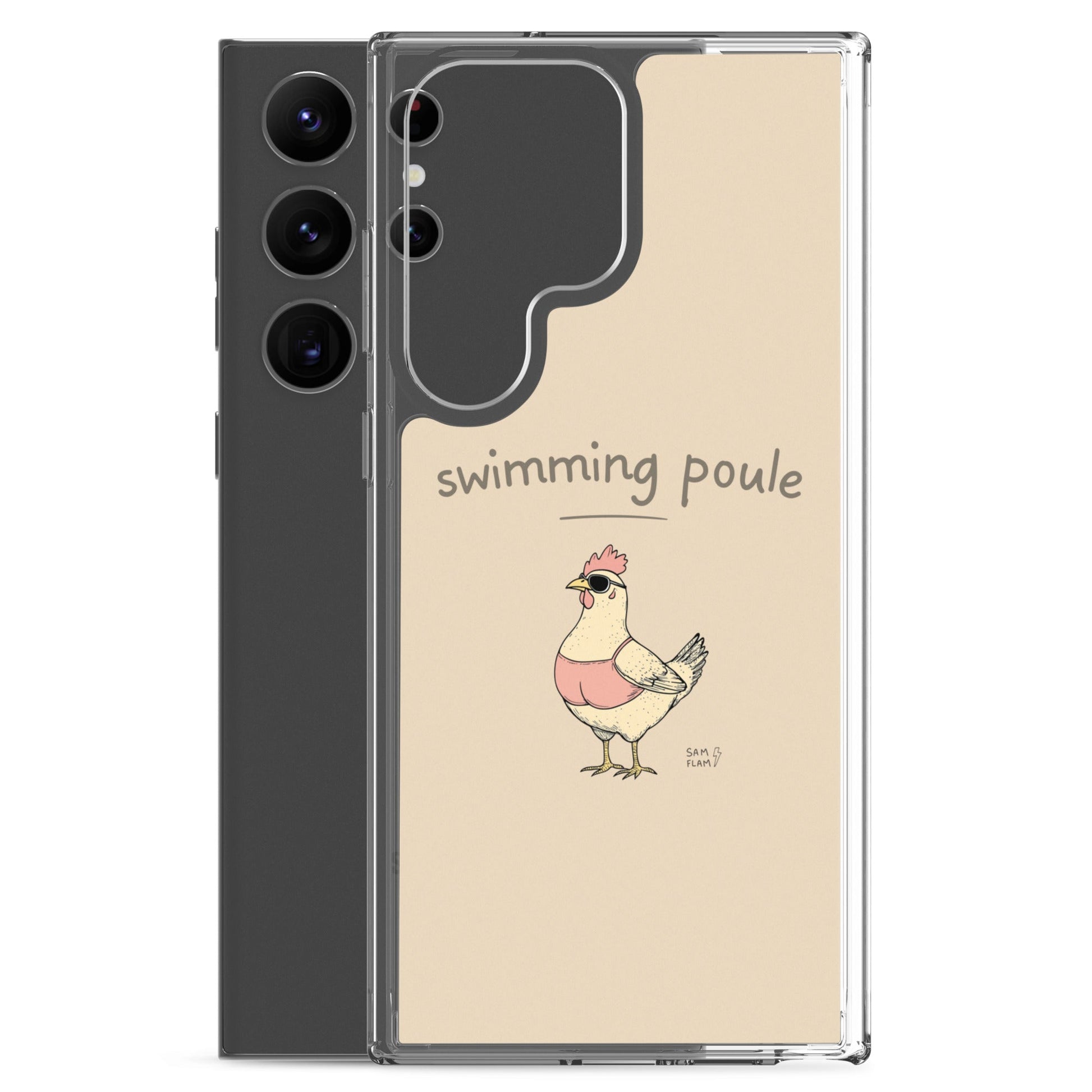Clear Case for Samsung® "Swimming poule" - Sam Flam