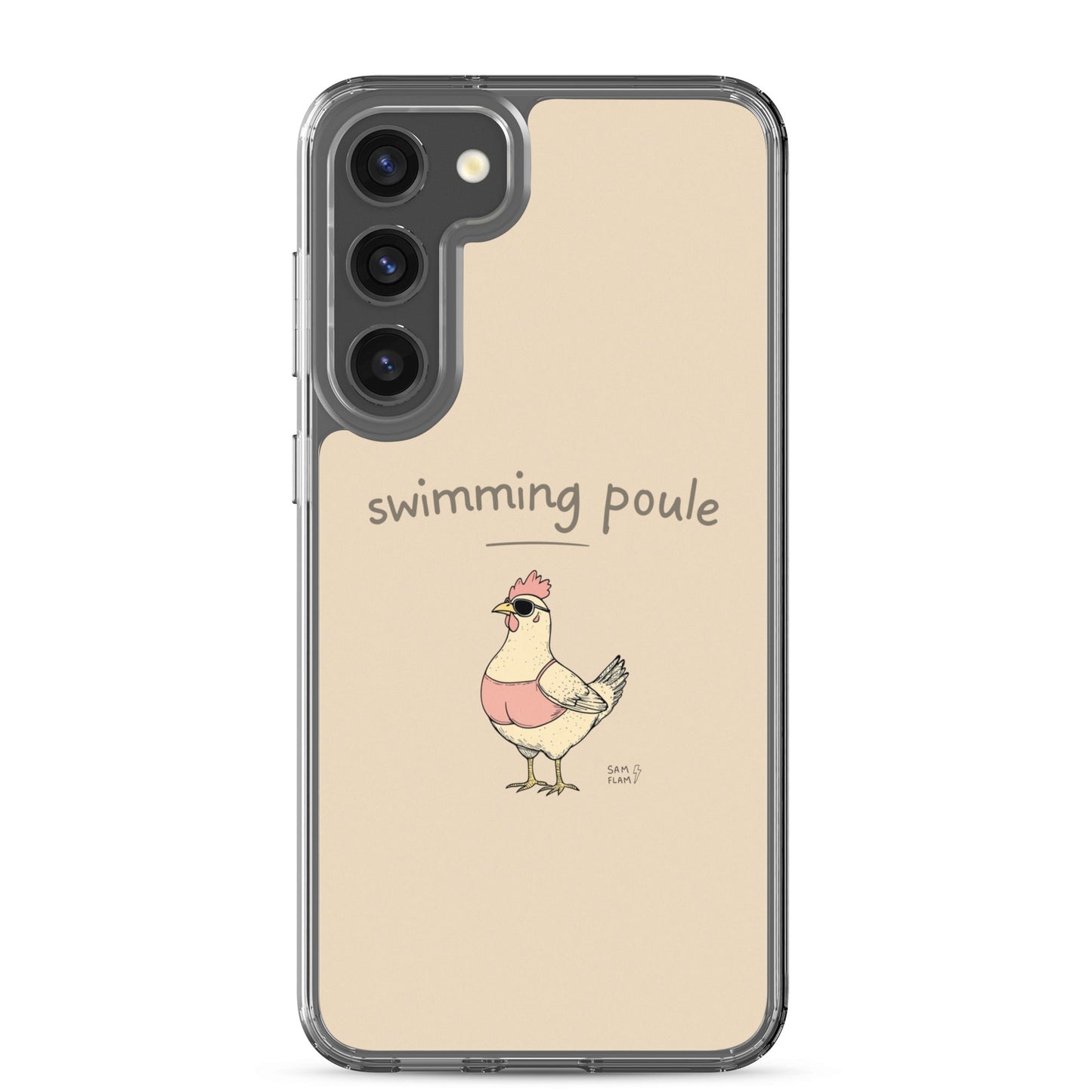 Clear Case for Samsung® "Swimming poule" - Sam Flam