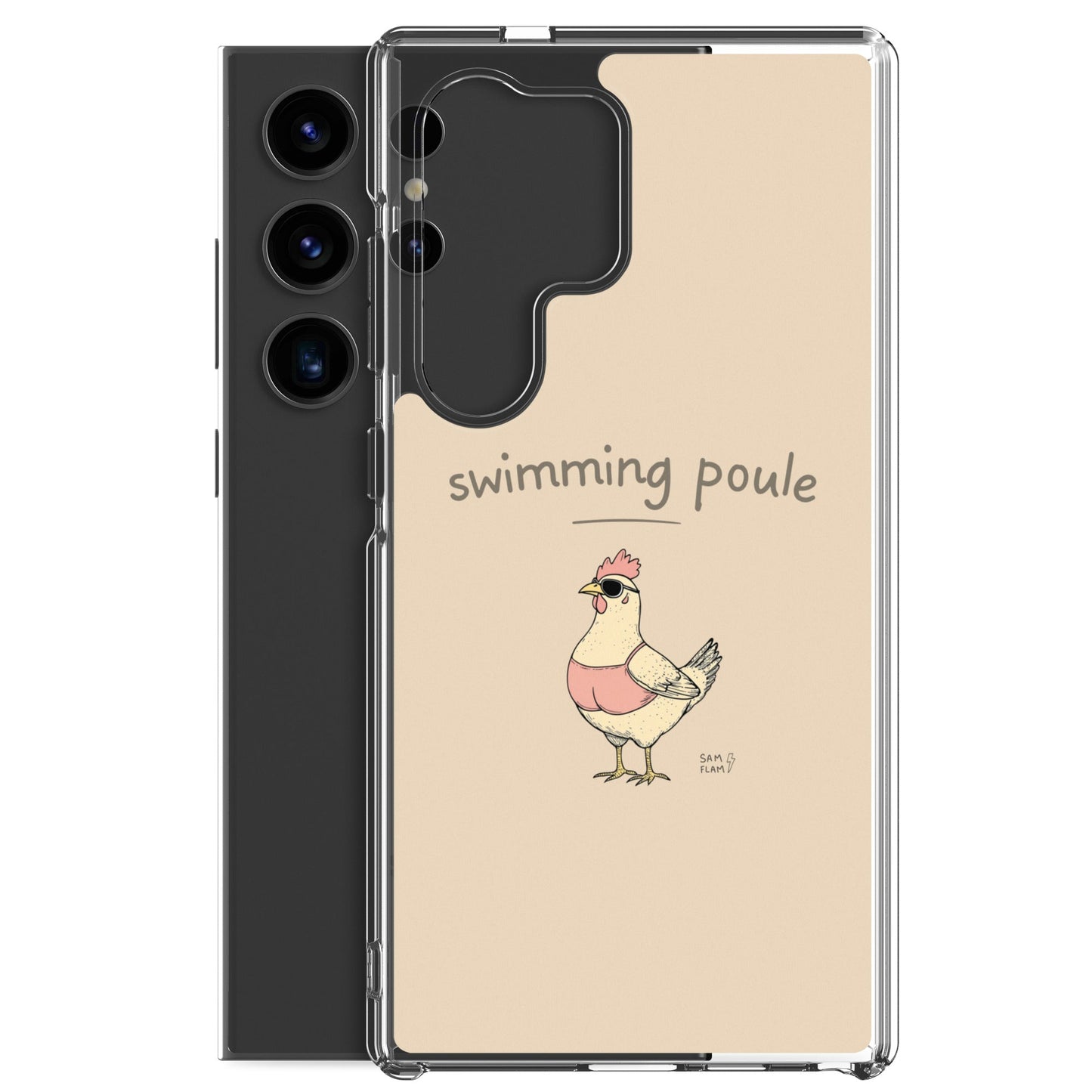 Clear Case for Samsung® "Swimming poule" - Sam Flam