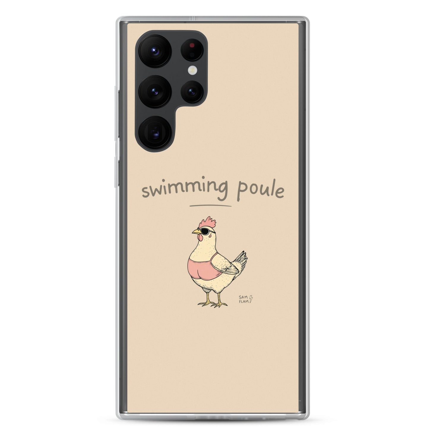 Clear Case for Samsung® "Swimming poule" - Sam Flam