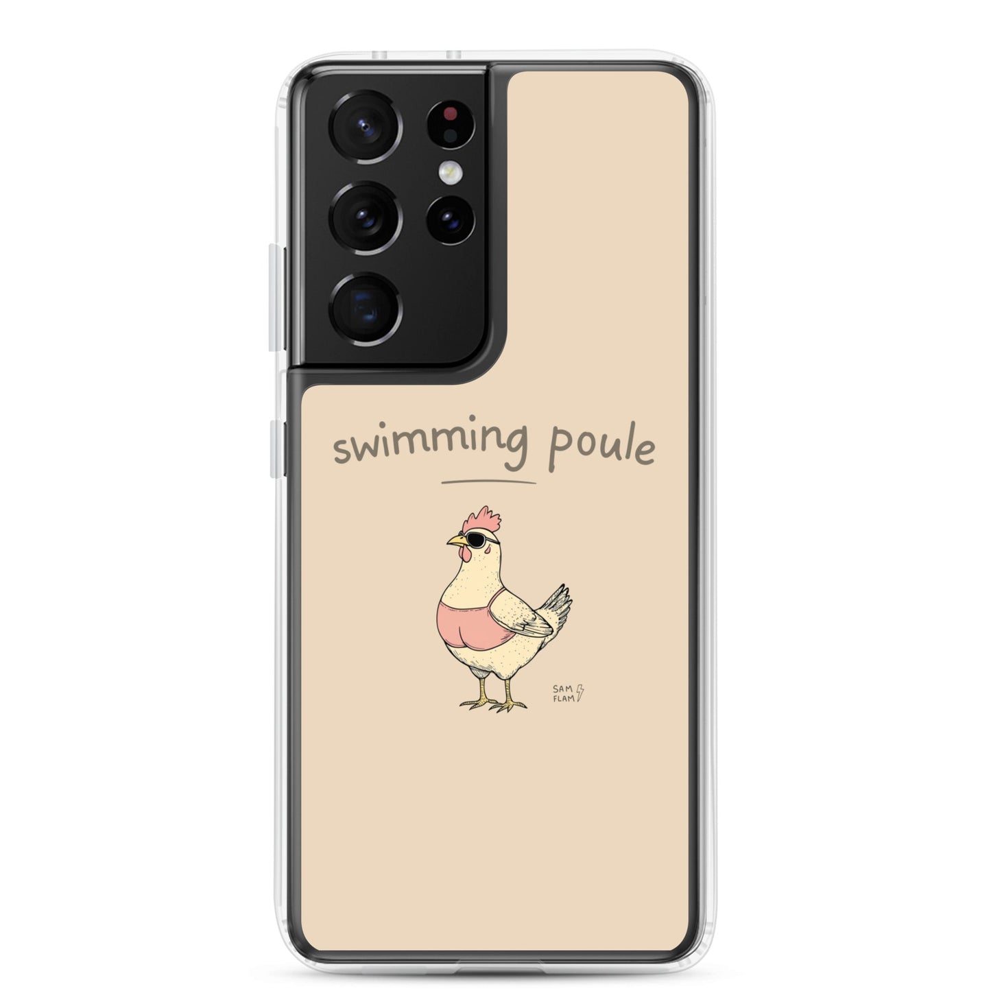 Clear Case for Samsung® "Swimming poule" - Sam Flam