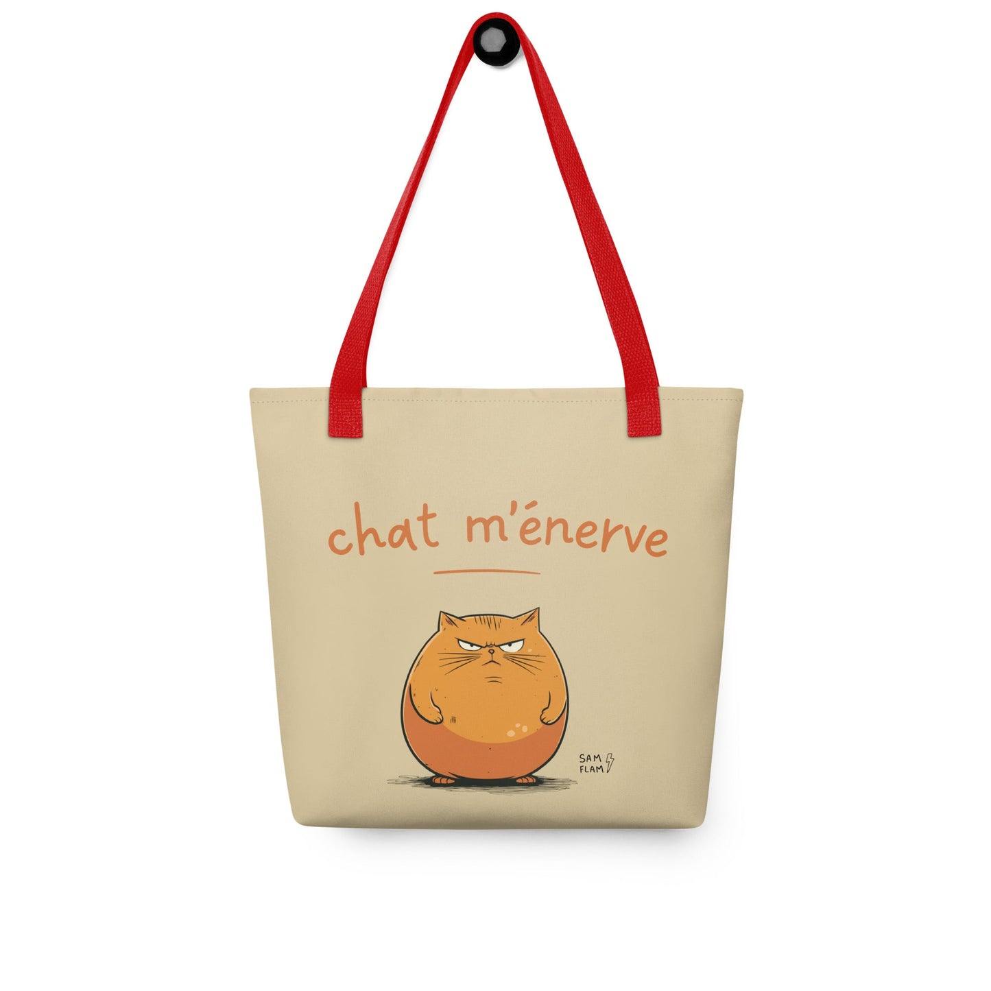 Tote bag "Chat m'énerve" - Sam Flam