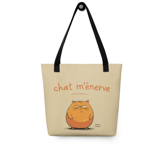 Tote bag "Chat m'énerve" - Sam Flam