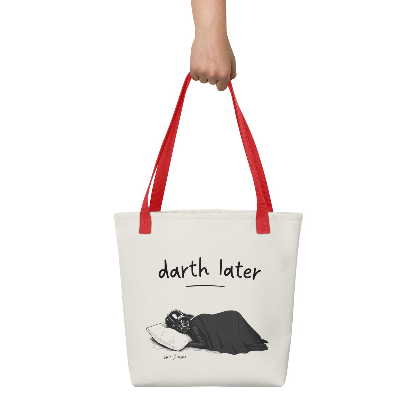 Tote bag "Darth later" - Sam Flam
