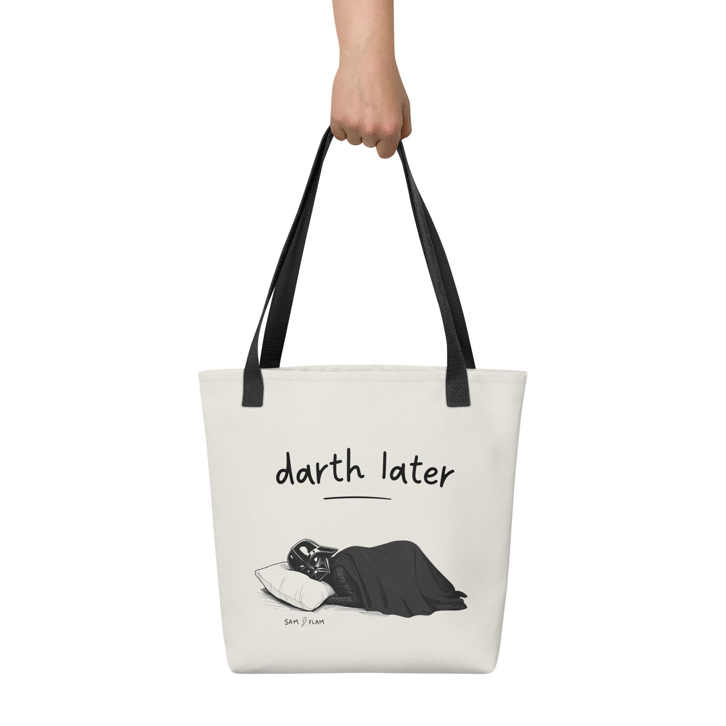 Tote bag "Darth later" - Sam Flam