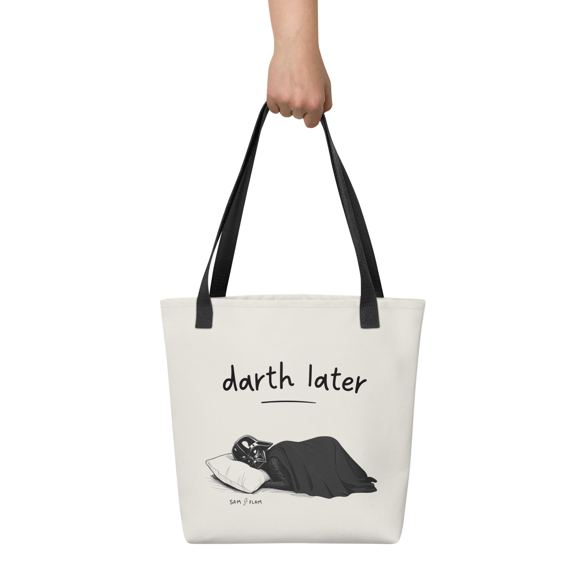 Tote bag "Darth later" - Sam Flam
