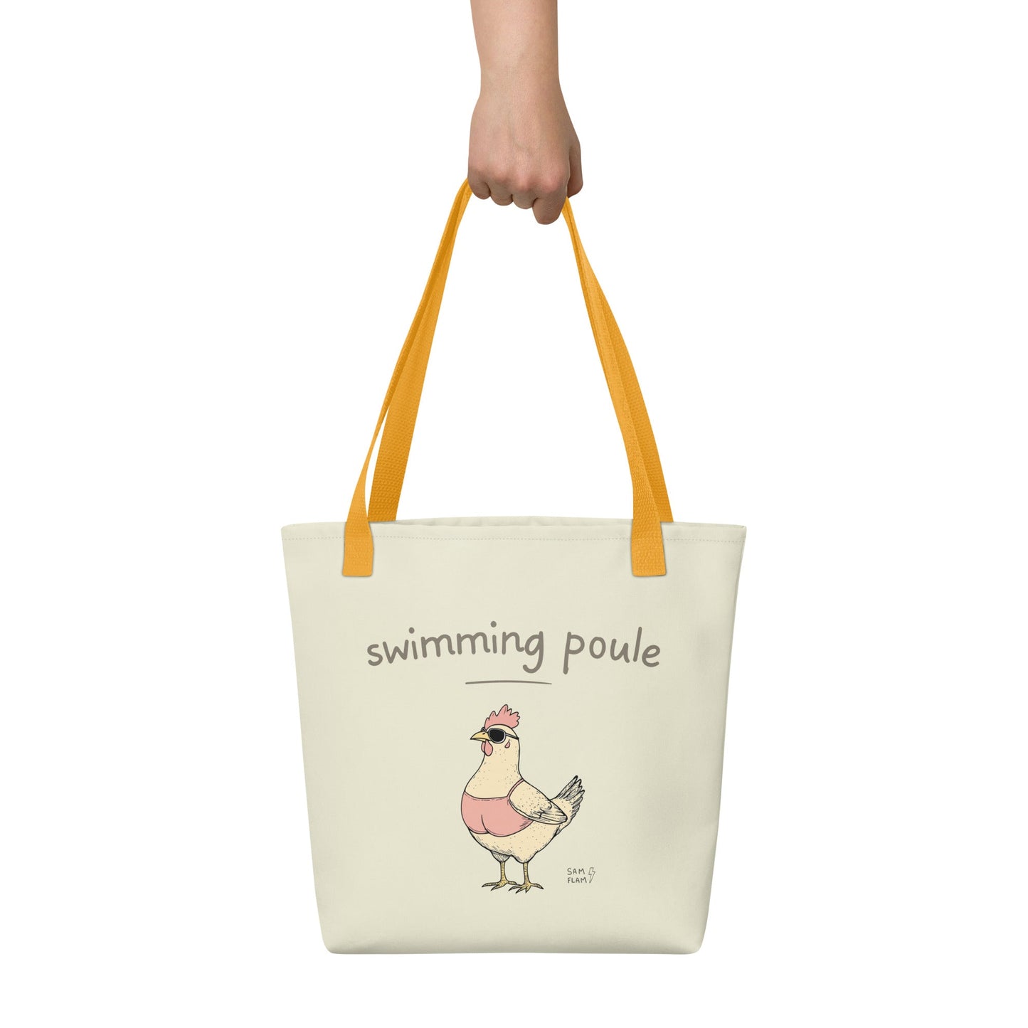 Tote bag "Swimming poule" - Sam Flam