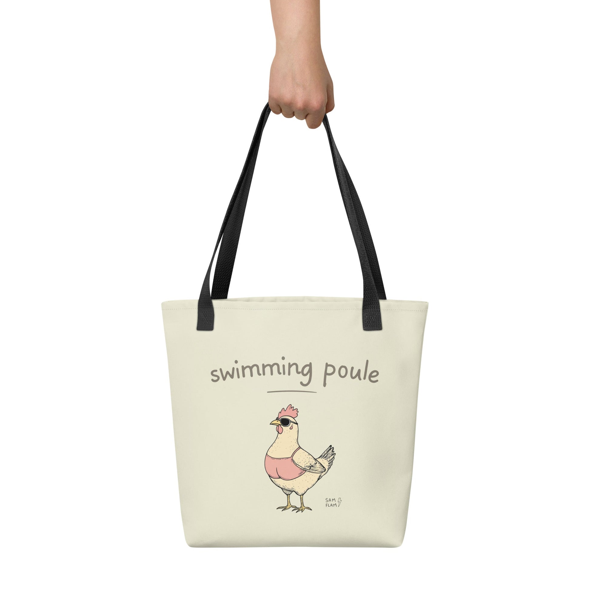 Tote bag "Swimming poule" - Sam Flam