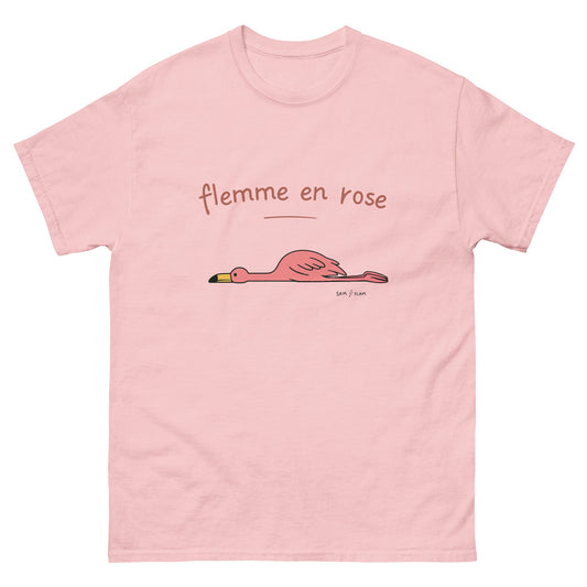 Unisex classic tee "Flemme rose" - Sam Flam