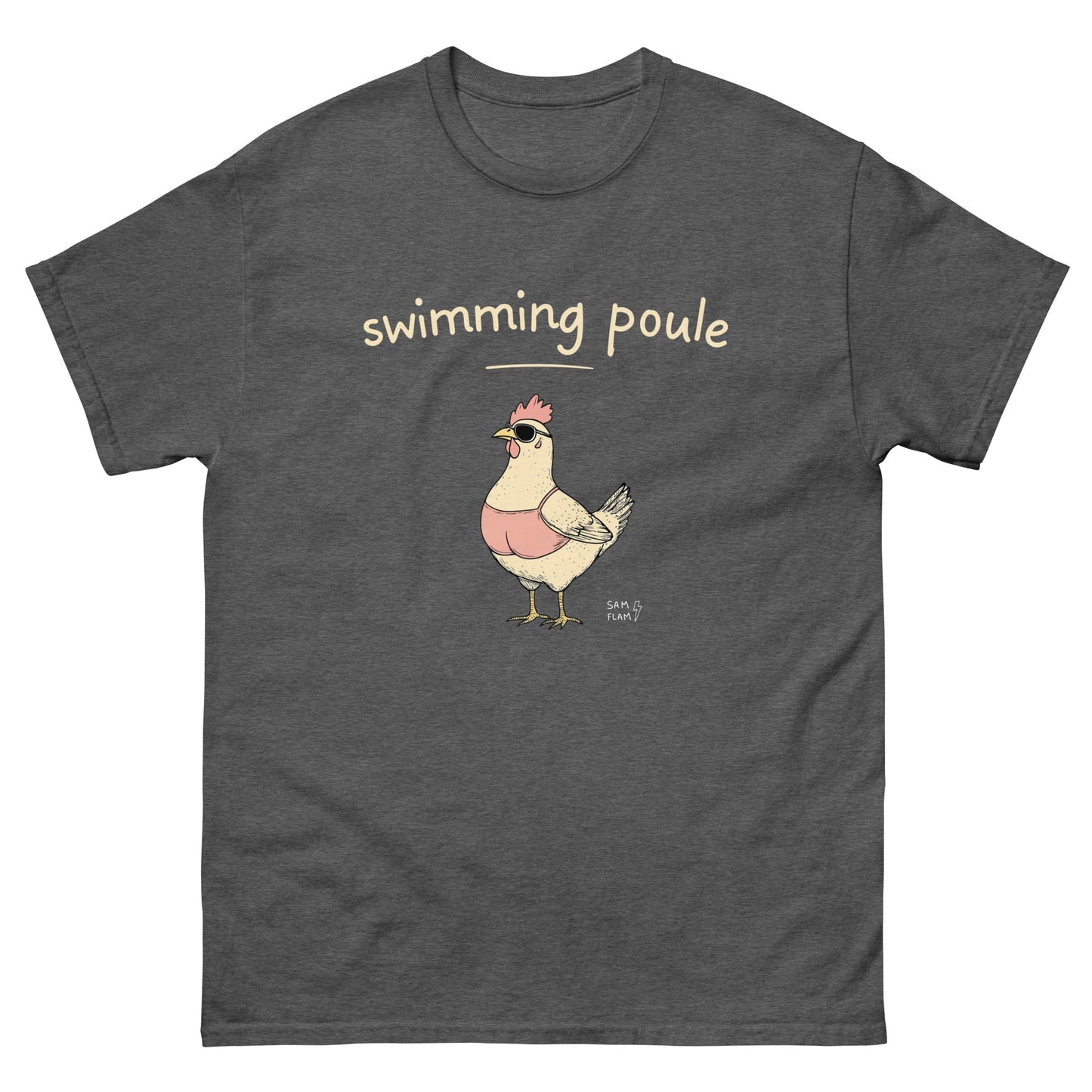 Unisex classic tee "Swimming poule" - Sam Flam