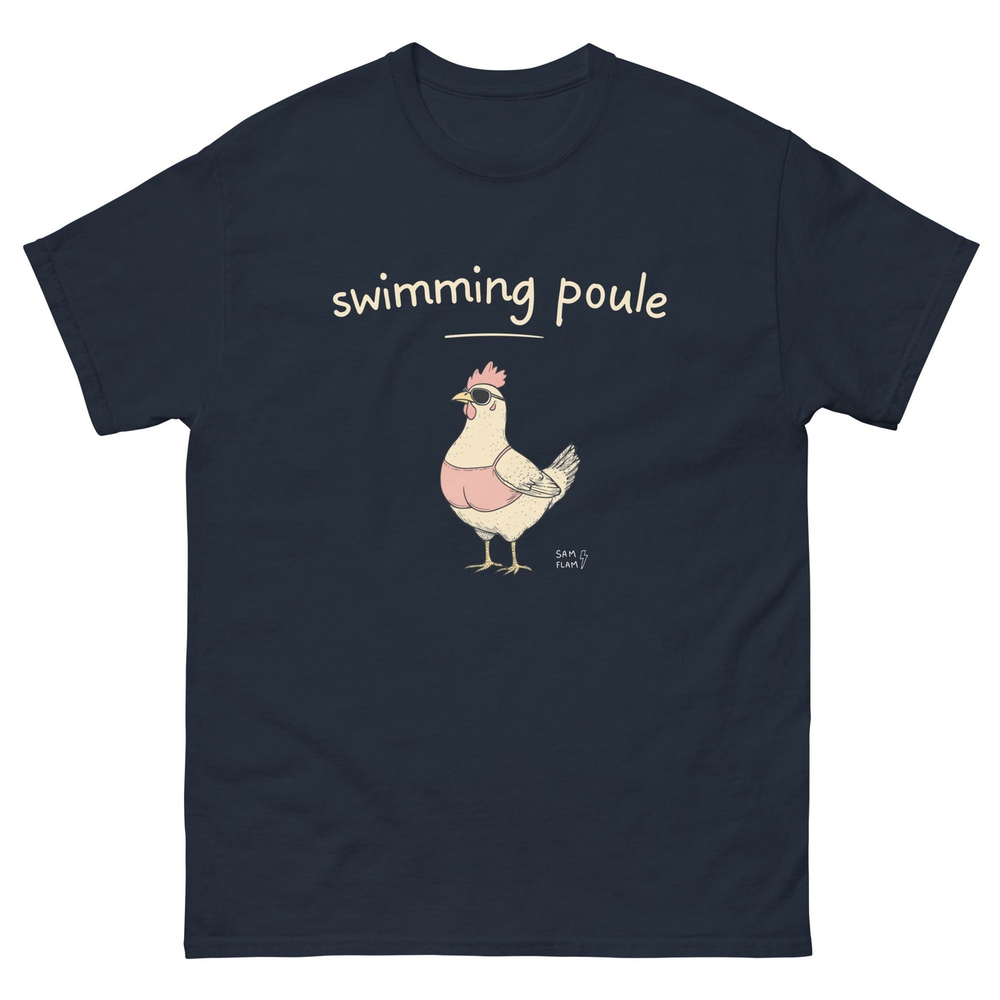 Unisex classic tee "Swimming poule" - Sam Flam