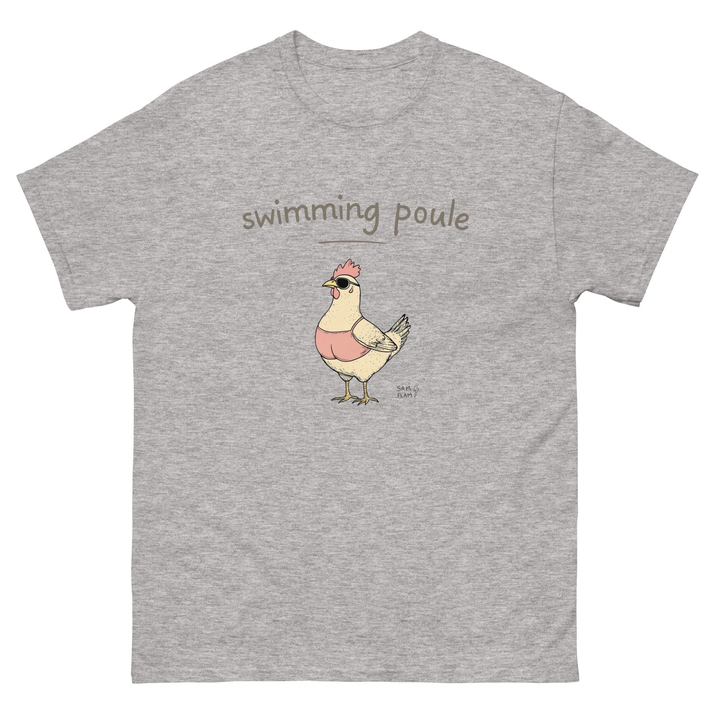 Unisex classic tee "Swimming poule" - Sam Flam