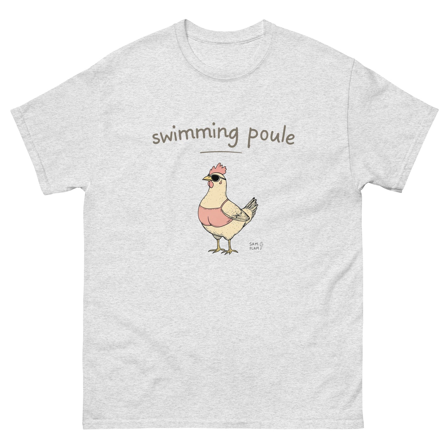 Unisex classic tee "Swimming poule" - Sam Flam