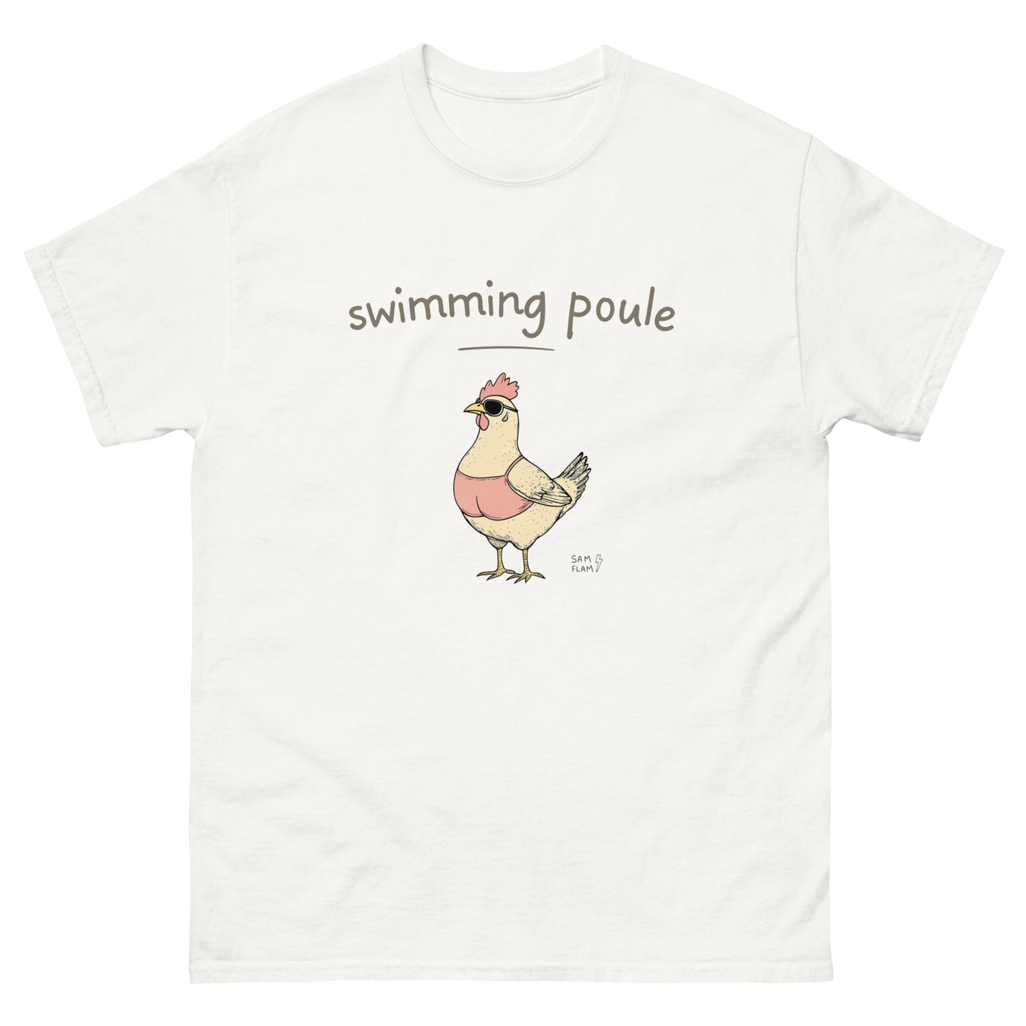 Unisex classic tee "Swimming poule" - Sam Flam