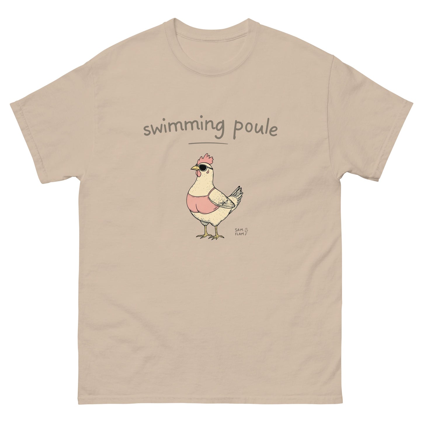 Unisex classic tee "Swimming poule" - Sam Flam