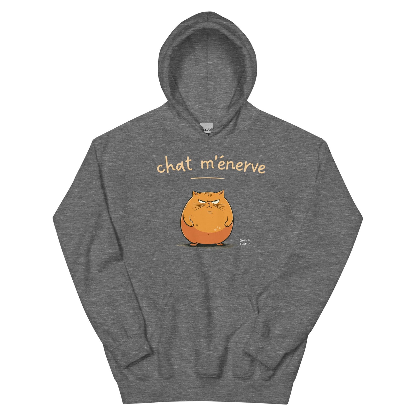 Unisex Hoodie "Chat m'énerve" - Sam Flam