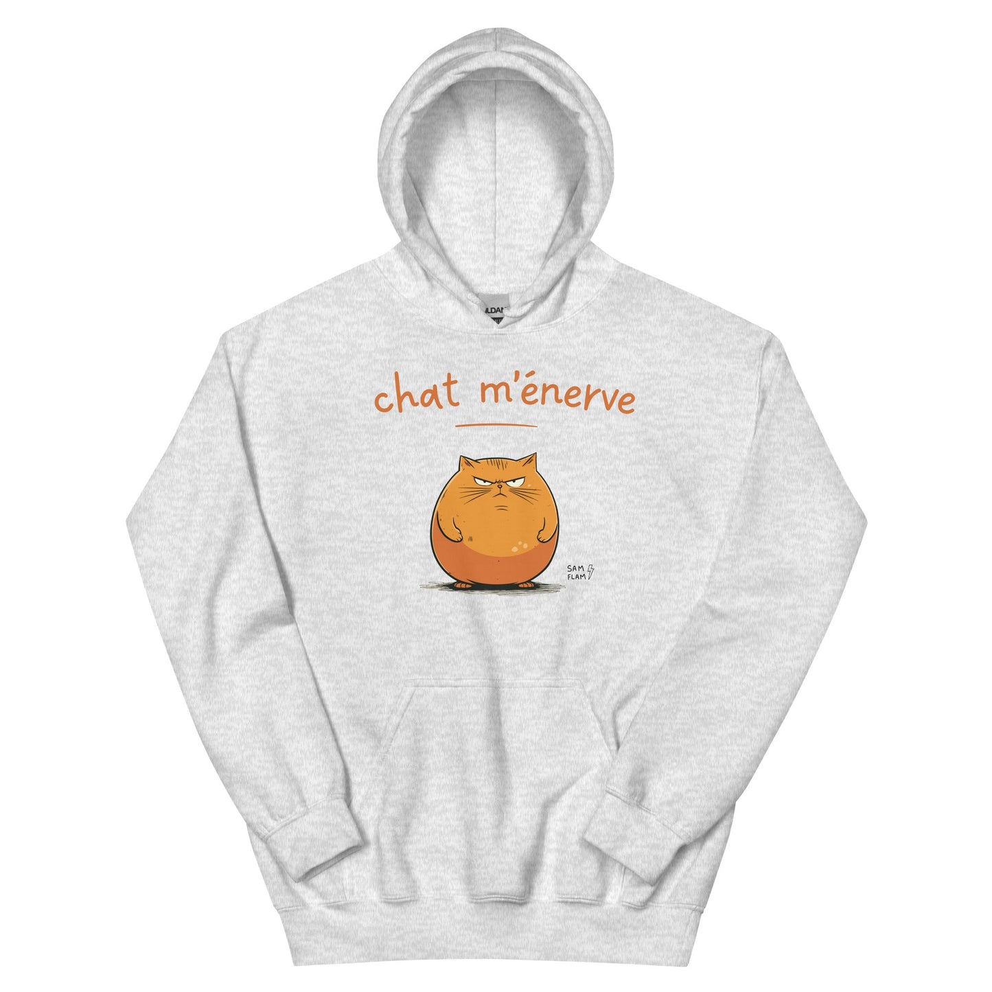 Unisex Hoodie "Chat m'énerve" - Sam Flam