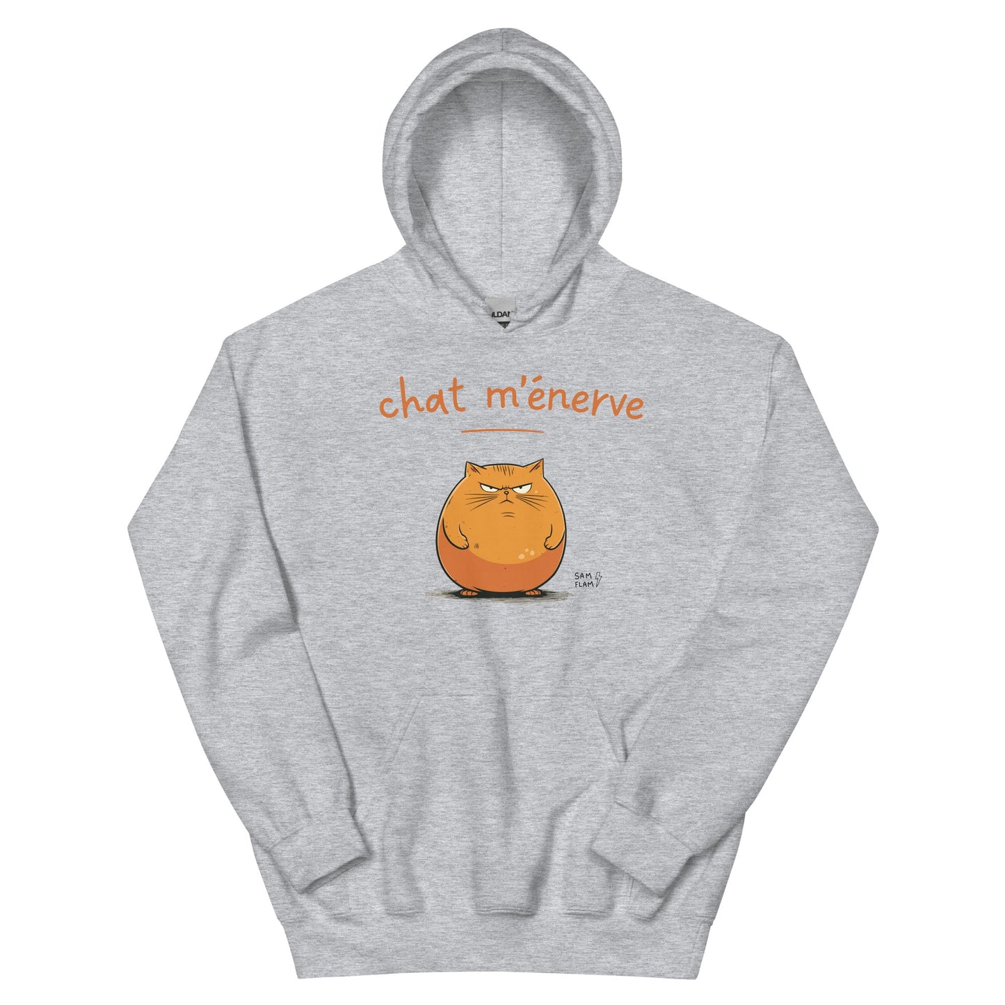 Unisex Hoodie "Chat m'énerve" - Sam Flam