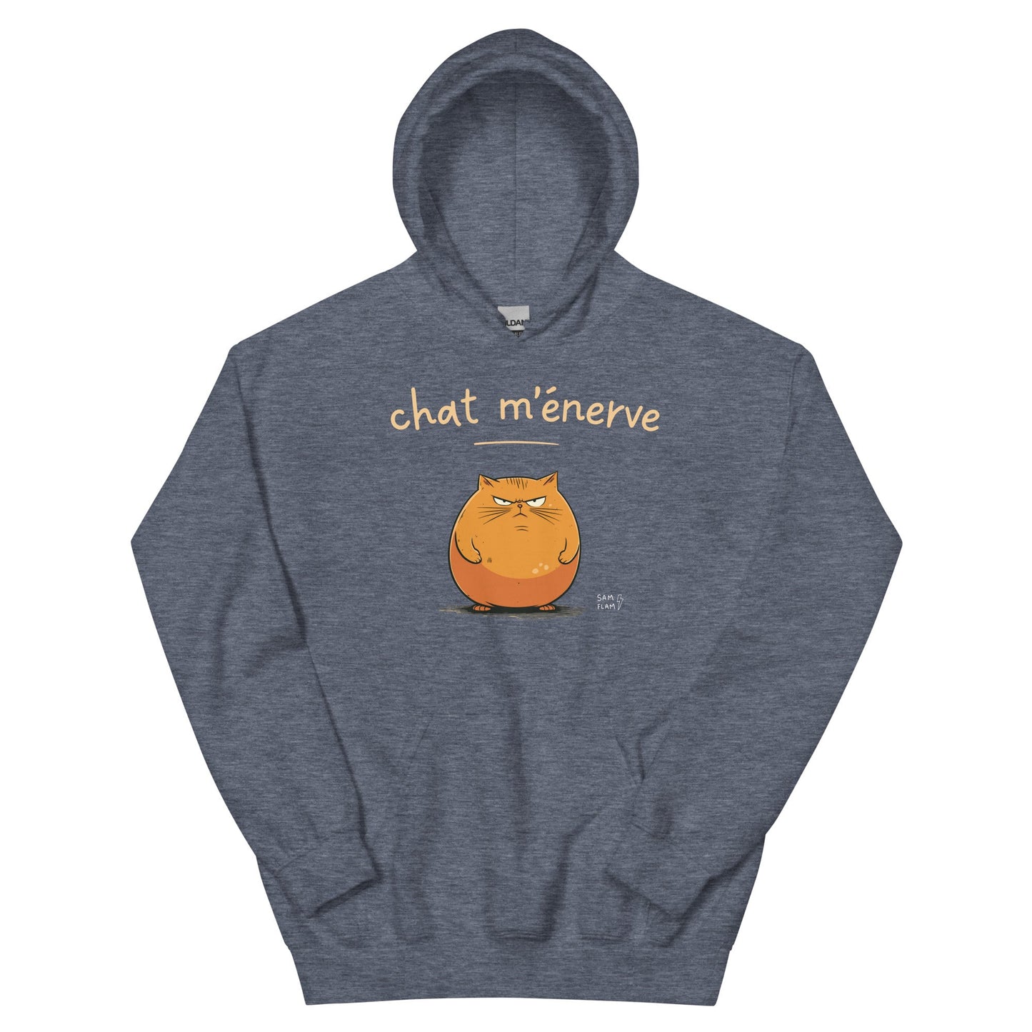 Unisex Hoodie "Chat m'énerve" - Sam Flam