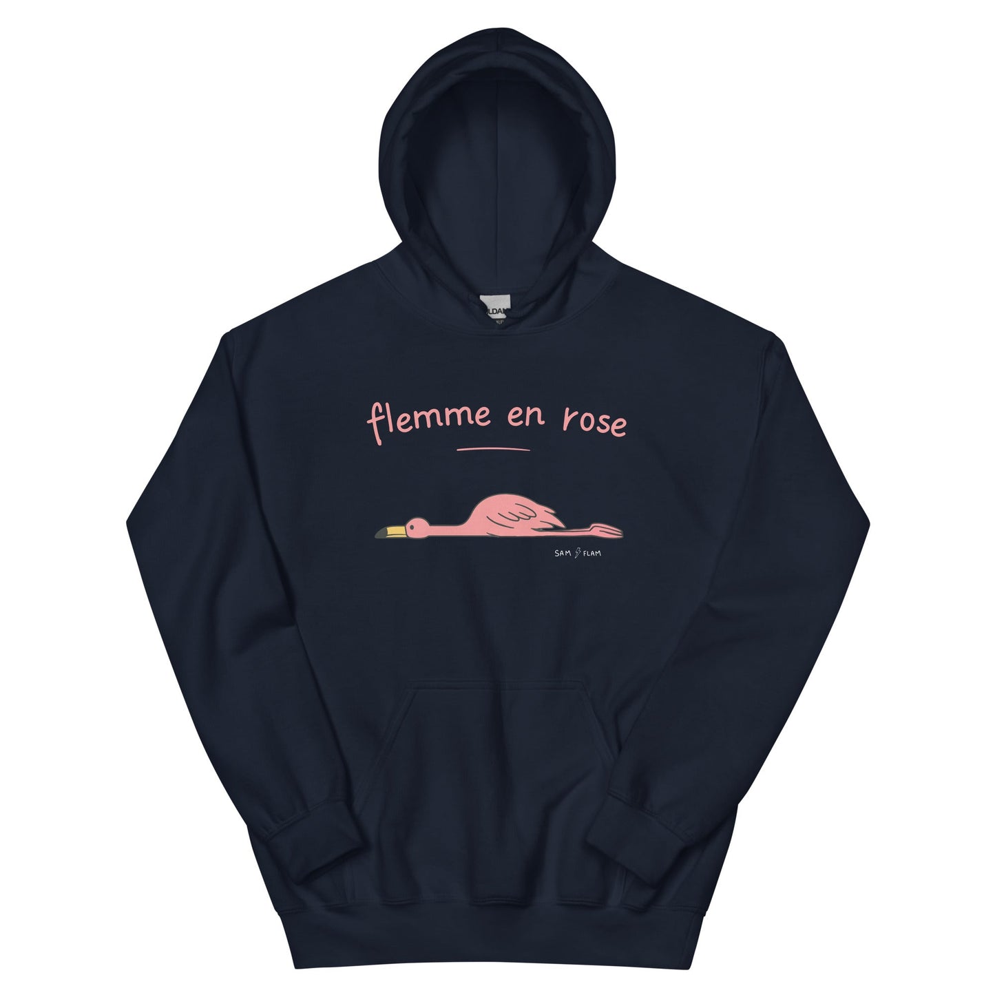 Unisex Hoodie "Flemme rose" - Sam Flam