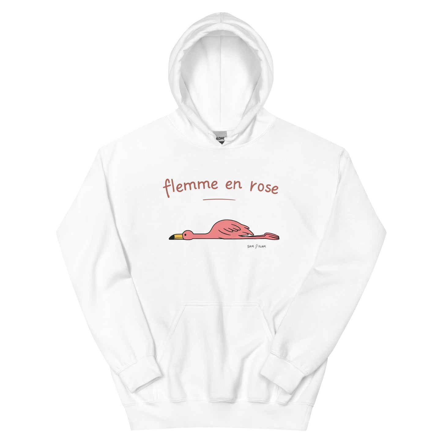 Unisex Hoodie "Flemme rose" - Sam Flam