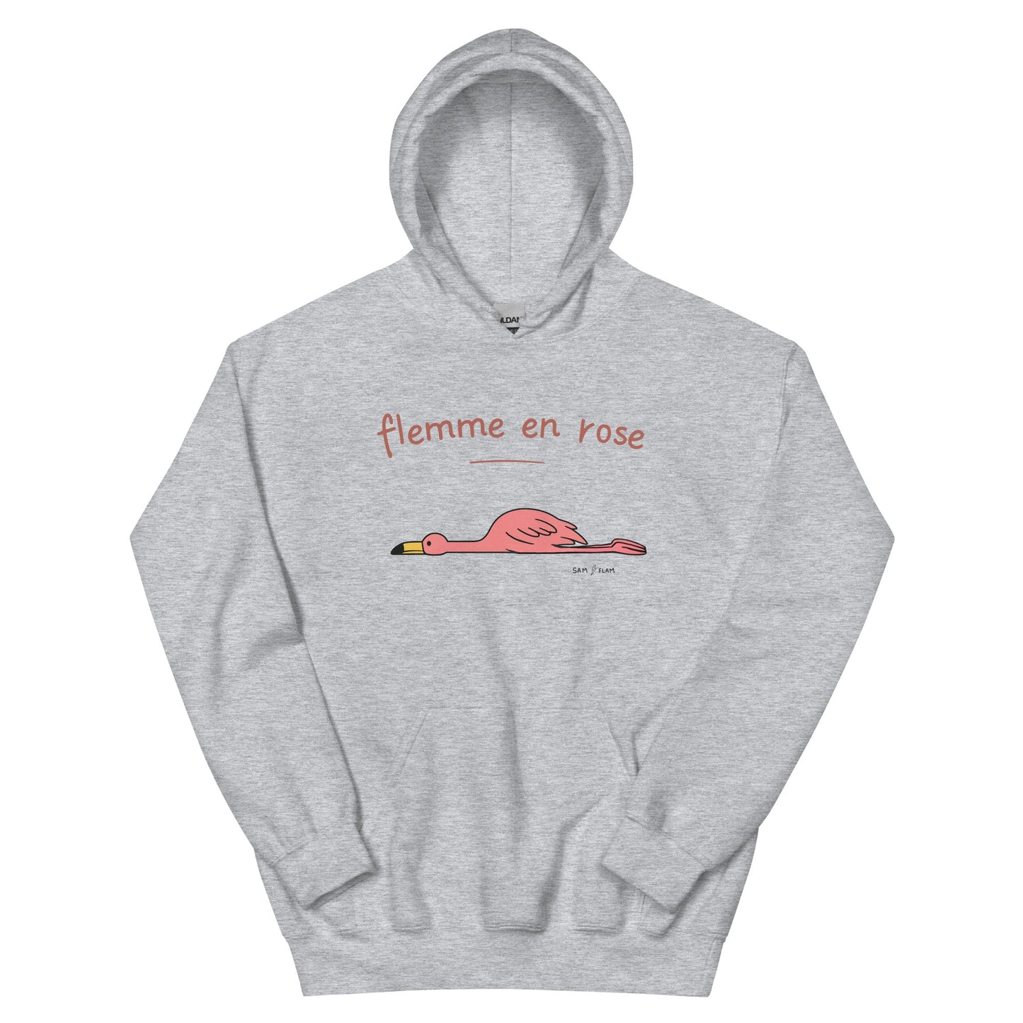 Unisex Hoodie "Flemme rose" - Sam Flam