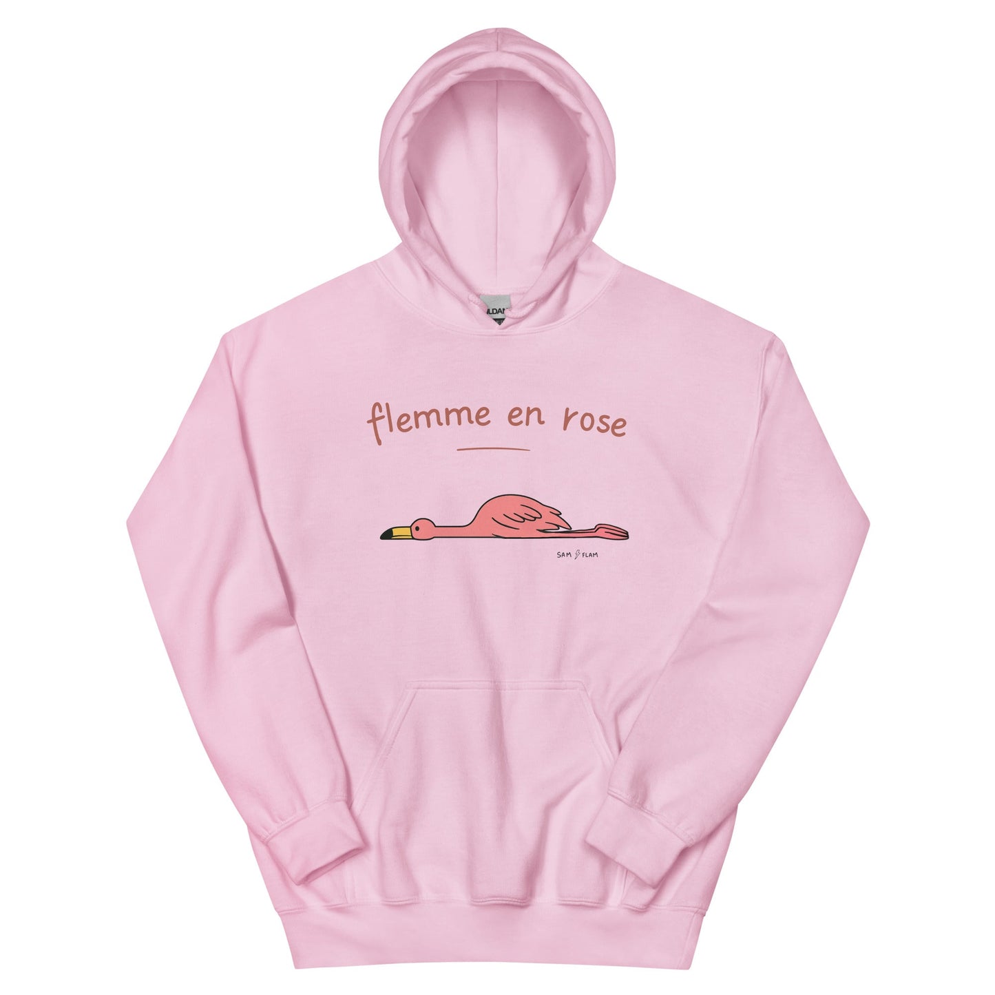 Unisex Hoodie "Flemme rose" - Sam Flam
