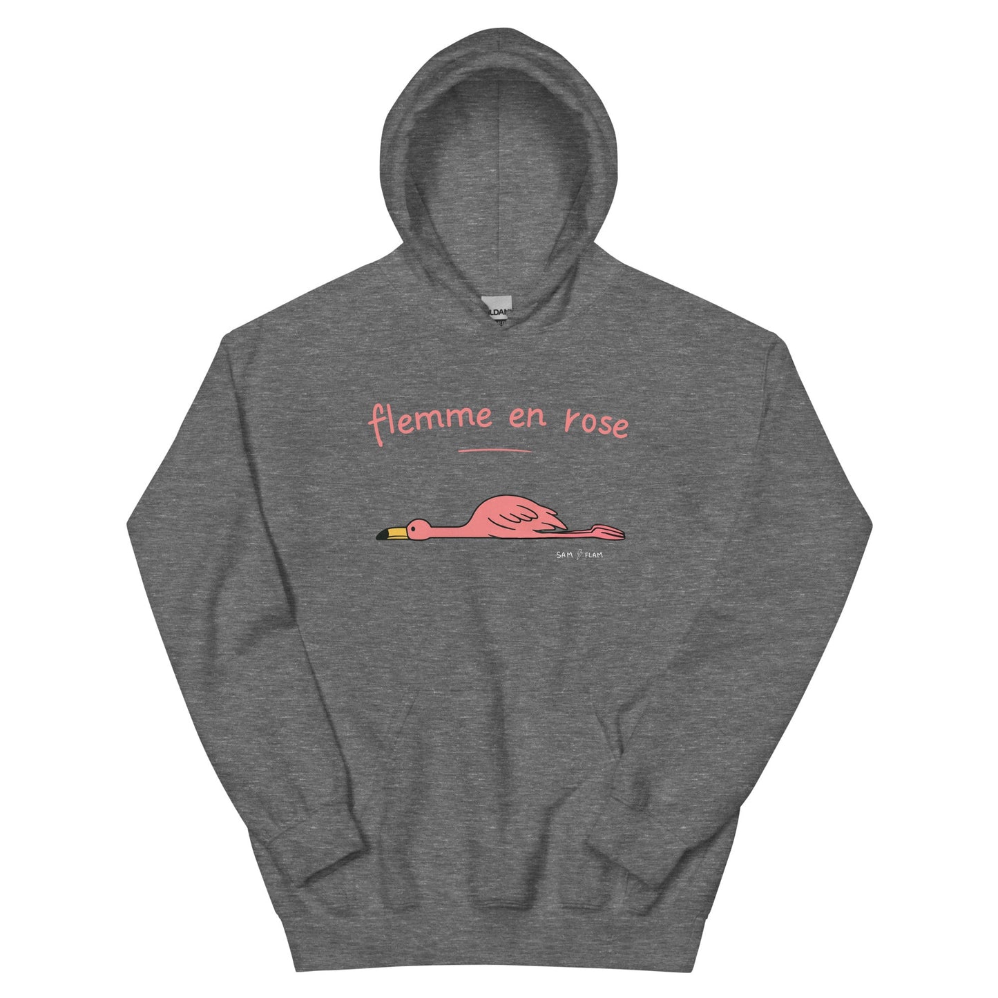 Unisex Hoodie "Flemme rose" - Sam Flam