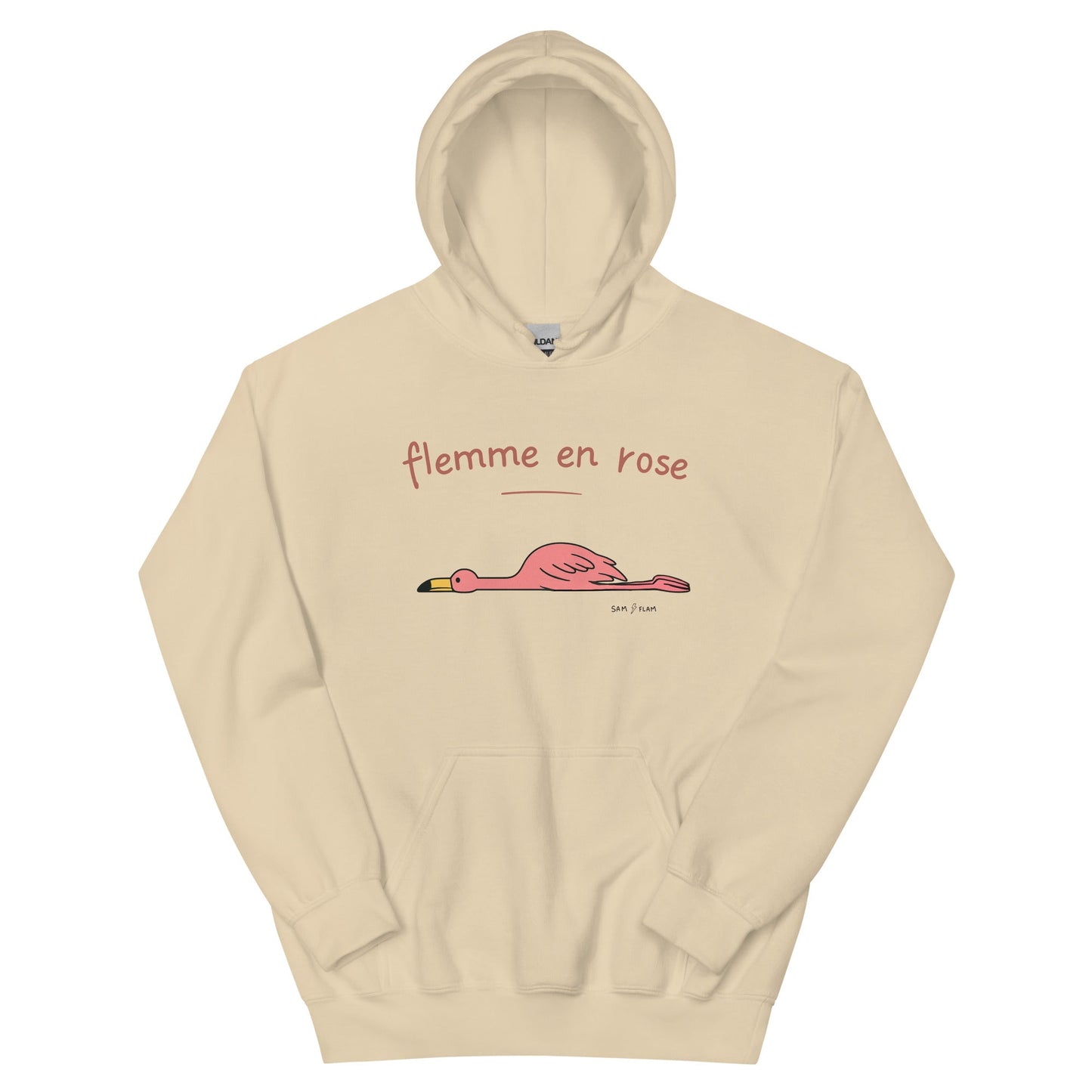 Unisex Hoodie "Flemme rose" - Sam Flam