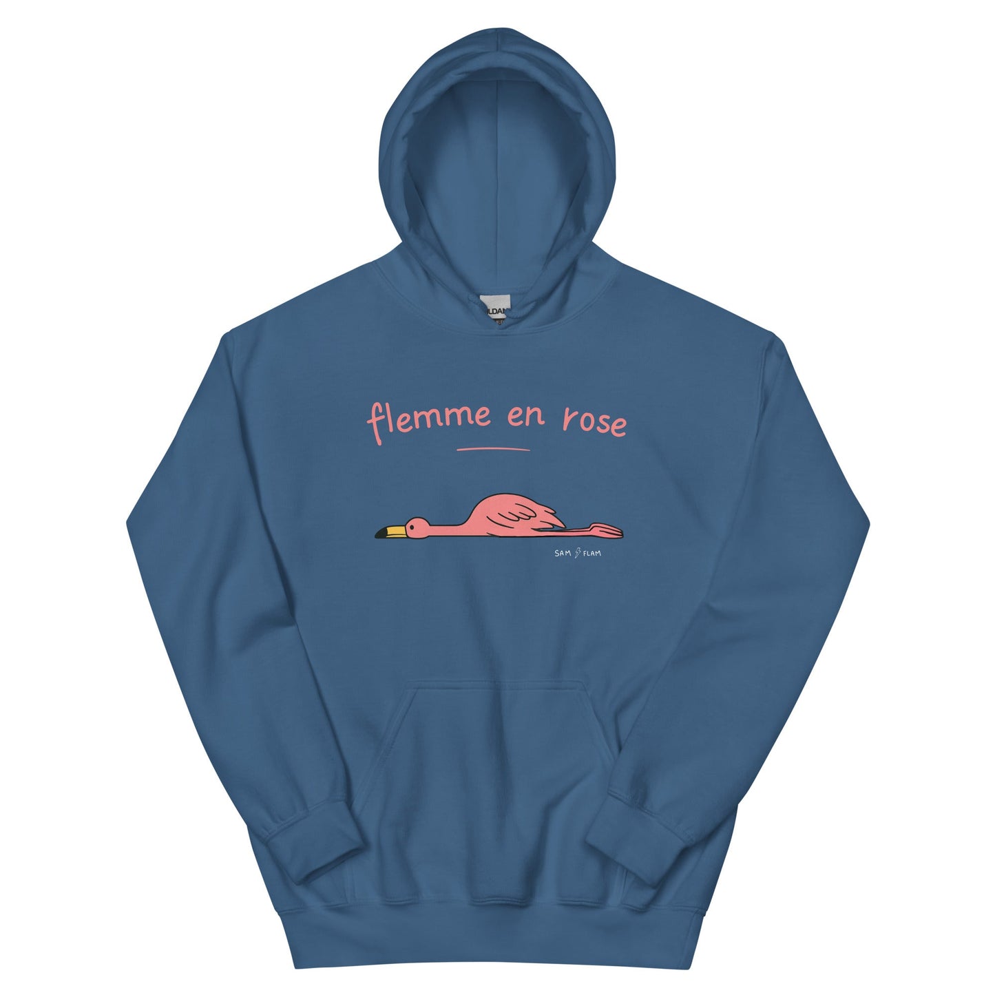 Unisex Hoodie "Flemme rose" - Sam Flam