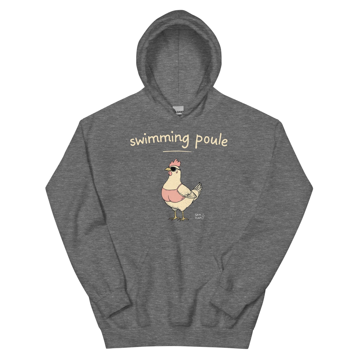 Unisex Hoodie "Swimming poule" - Sam Flam