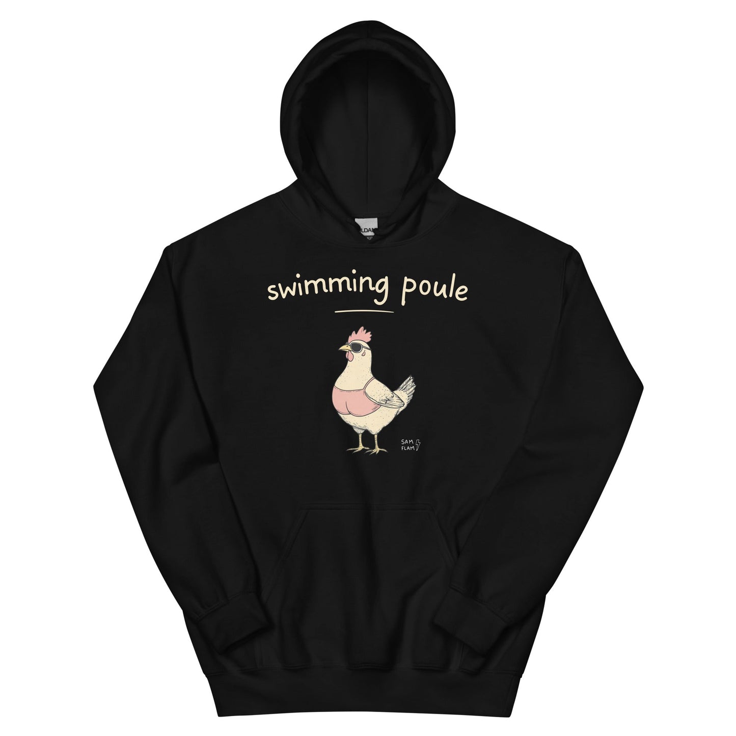 Unisex Hoodie "Swimming poule" - Sam Flam