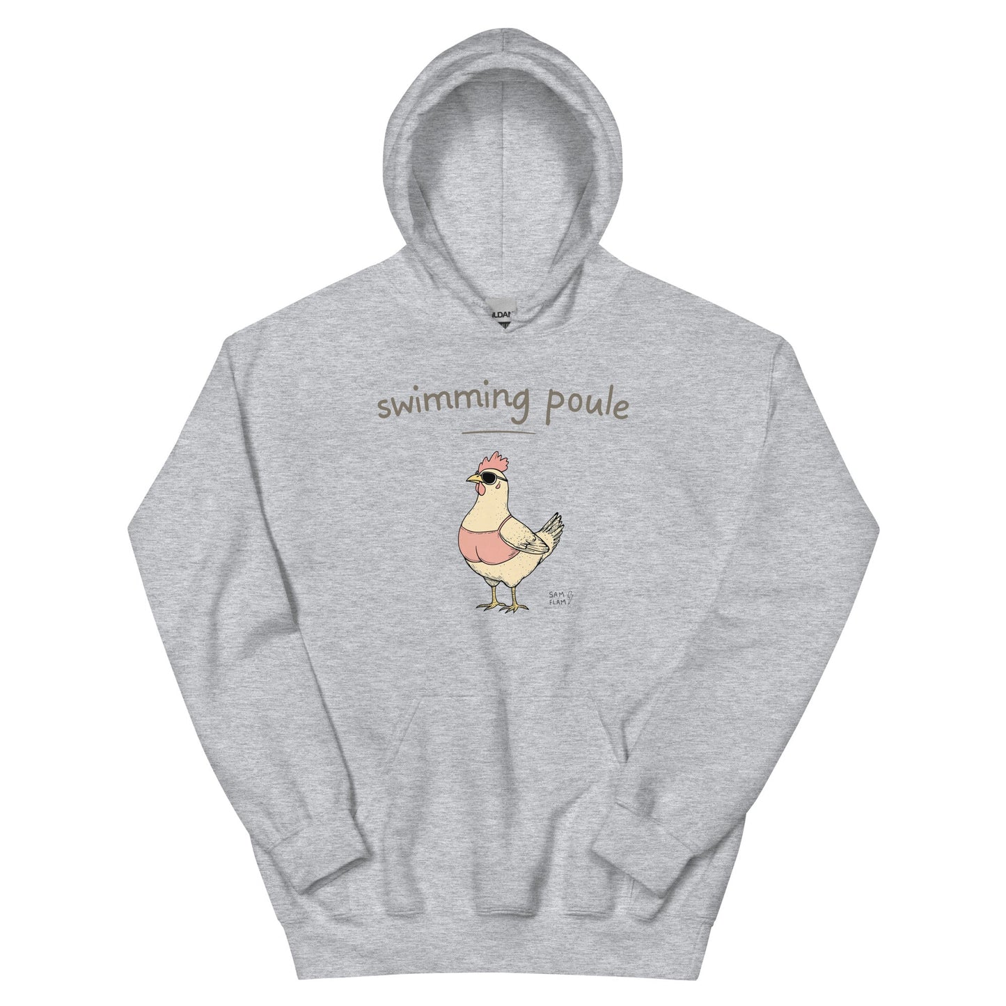 Unisex Hoodie "Swimming poule" - Sam Flam