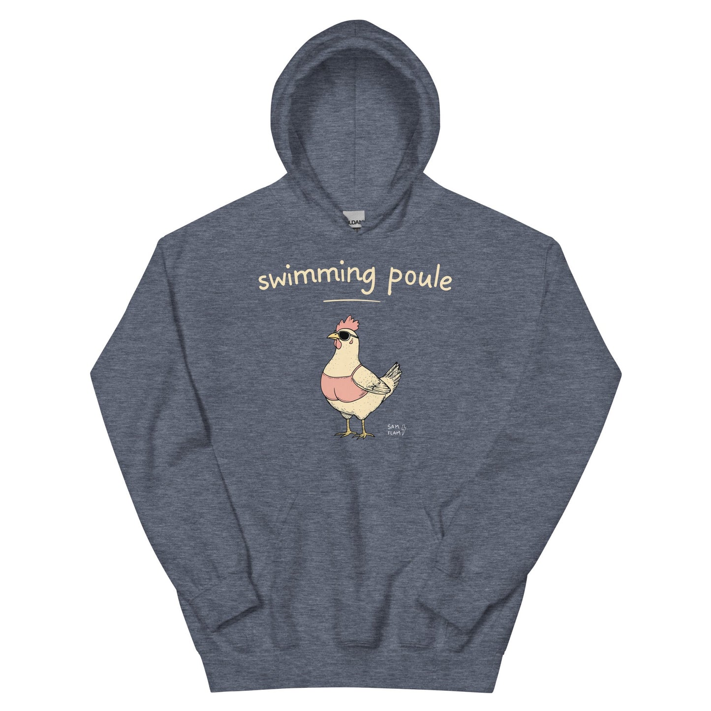 Unisex Hoodie "Swimming poule" - Sam Flam