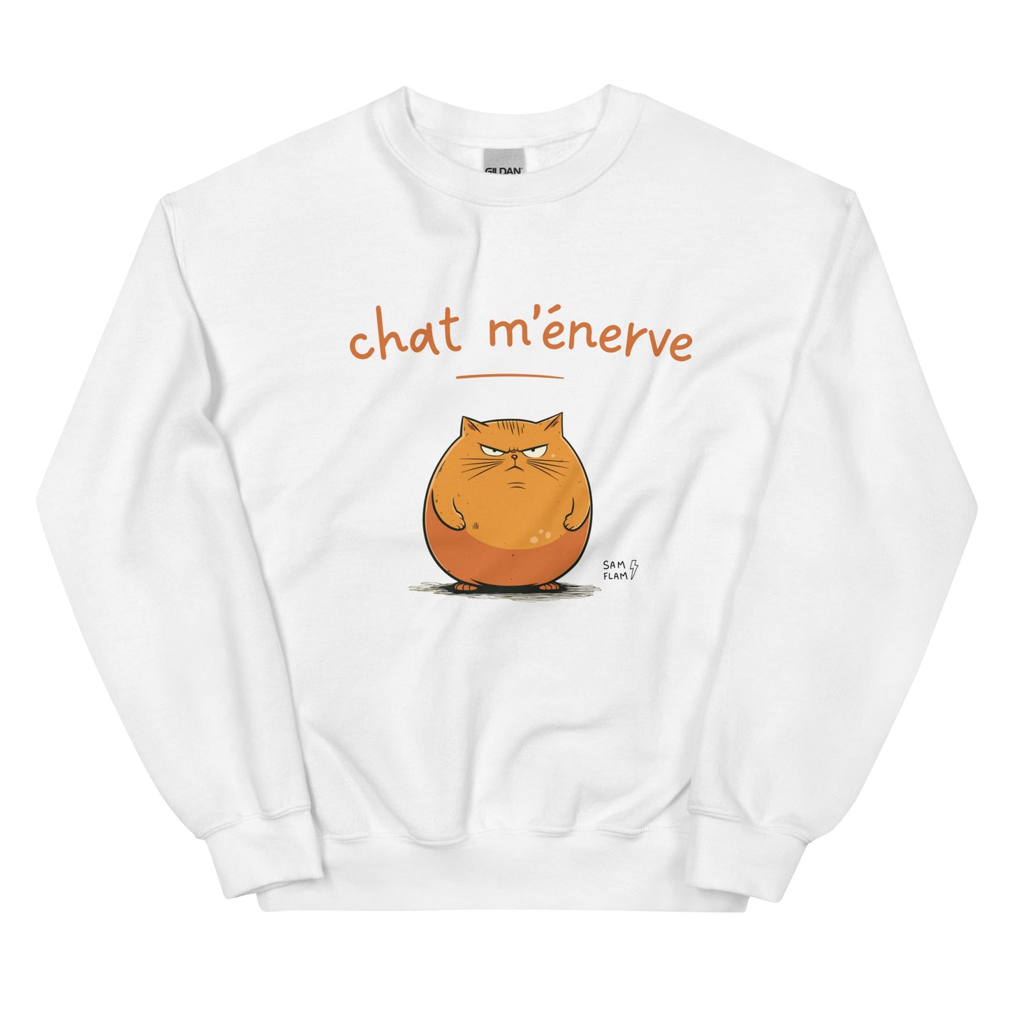 Unisex Sweatshirt "Chat m'énerve" - Sam Flam