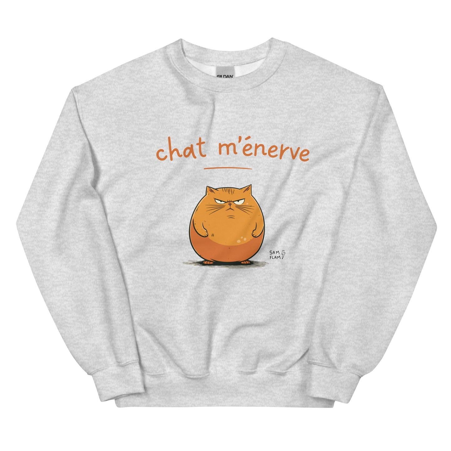 Unisex Sweatshirt "Chat m'énerve" - Sam Flam