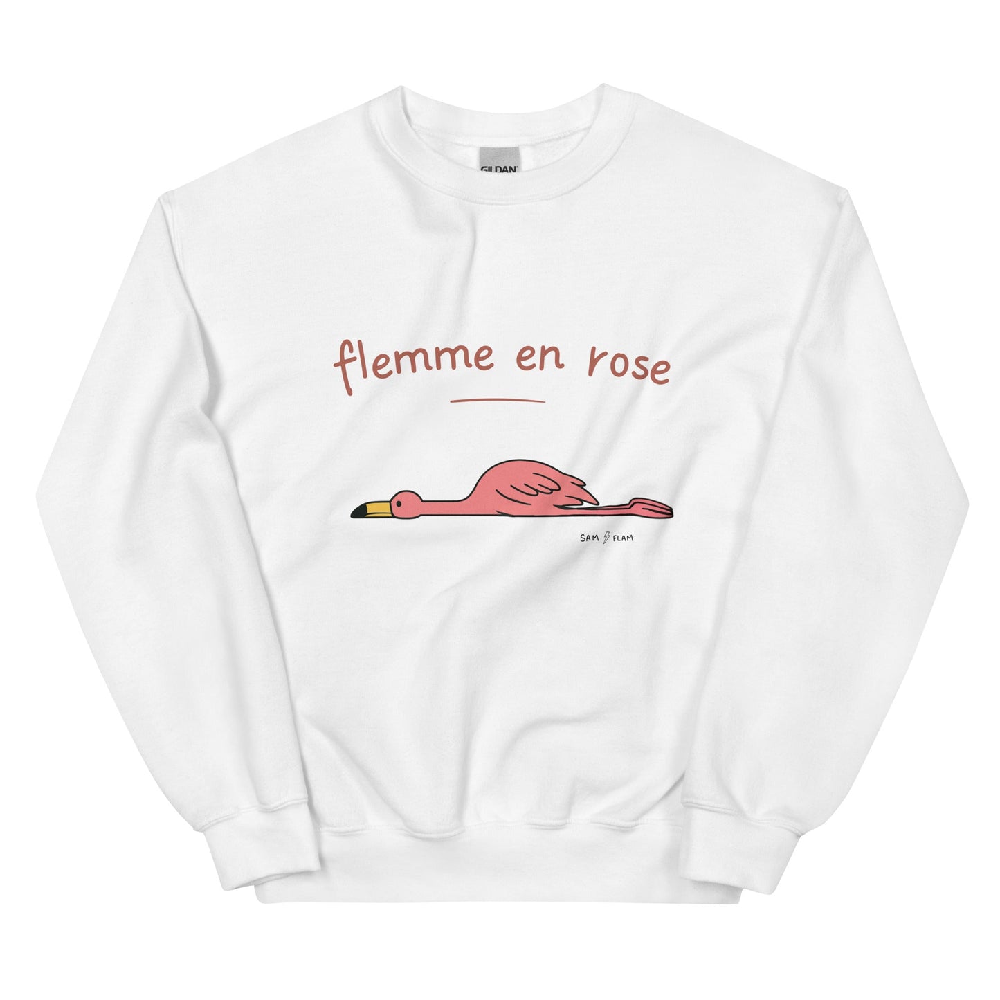Unisex Sweatshirt "Flemme rose" - Sam Flam