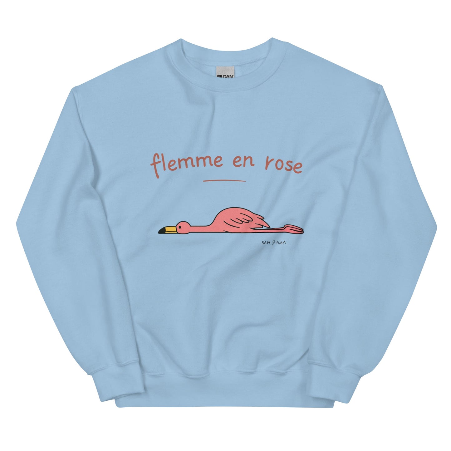Unisex Sweatshirt "Flemme rose" - Sam Flam