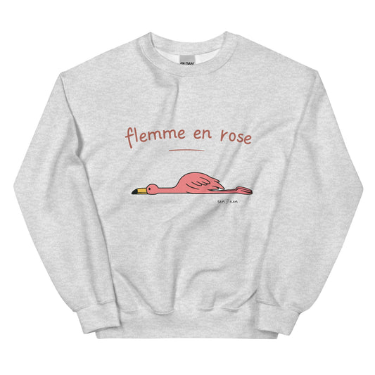 Unisex Sweatshirt "Flemme rose" - Sam Flam
