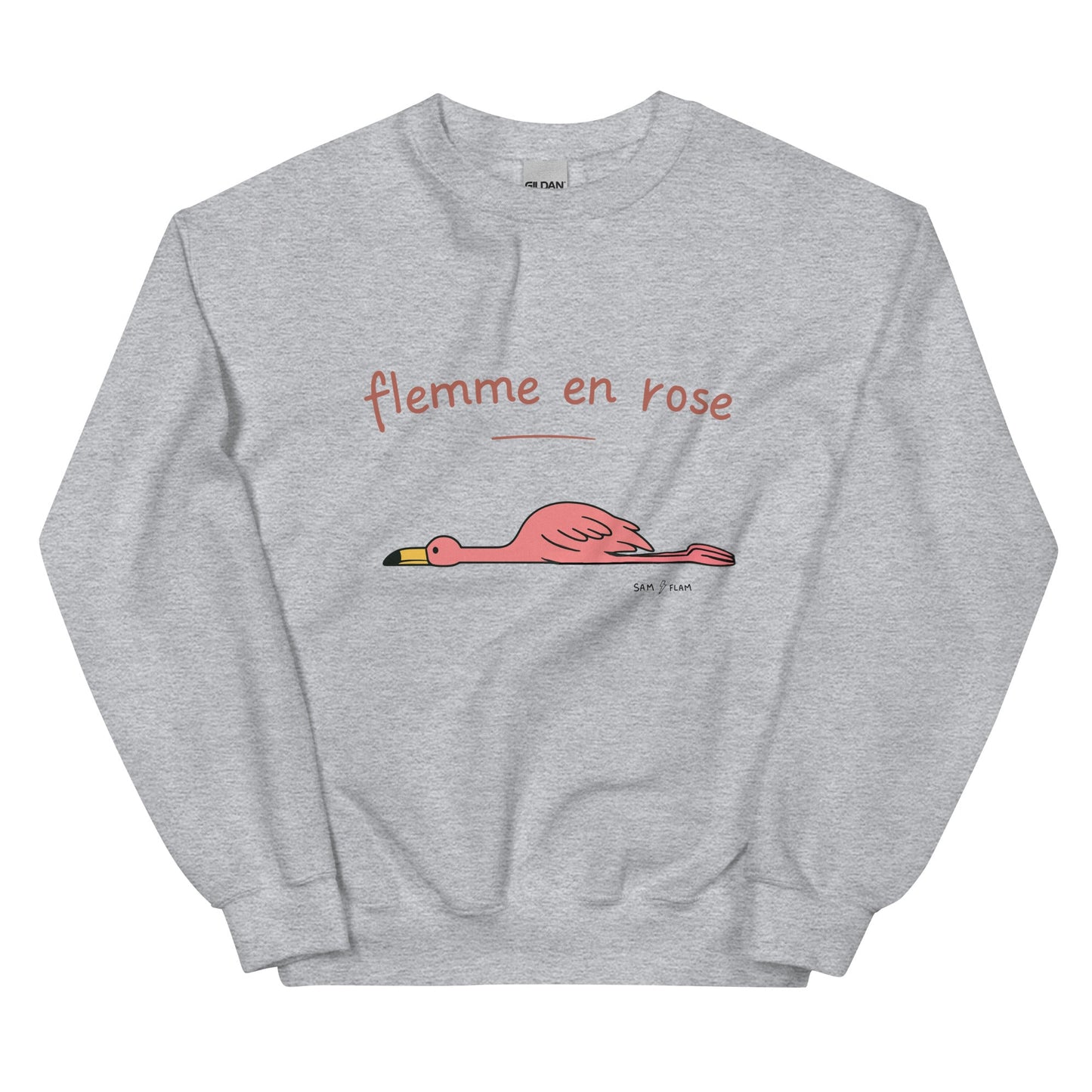 Unisex Sweatshirt "Flemme rose" - Sam Flam
