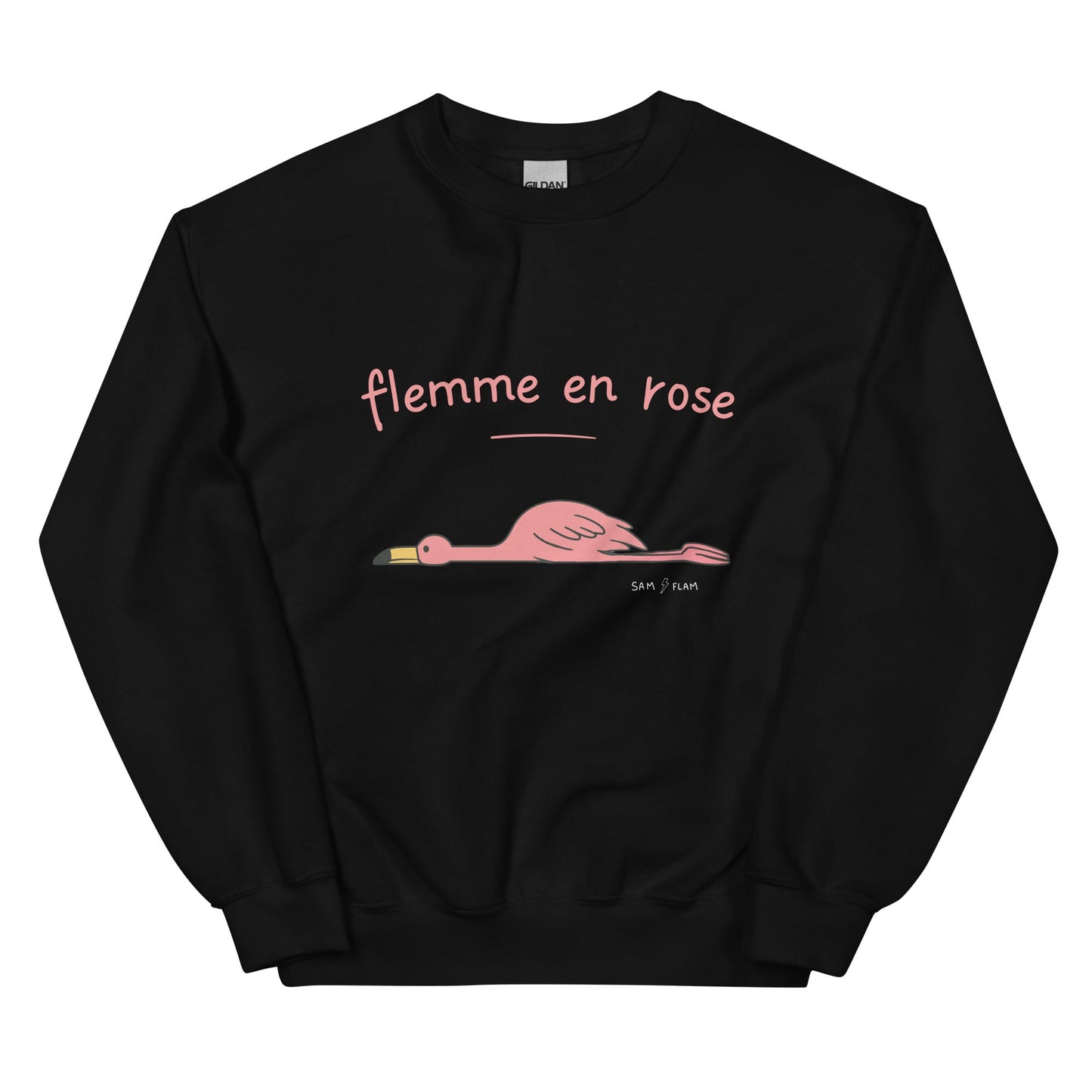 Unisex Sweatshirt "Flemme rose" - Sam Flam