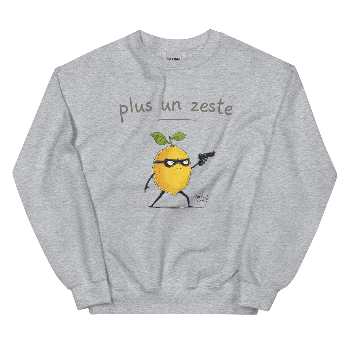 Unisex Sweatshirt "Plus un zeste" - Sam Flam
